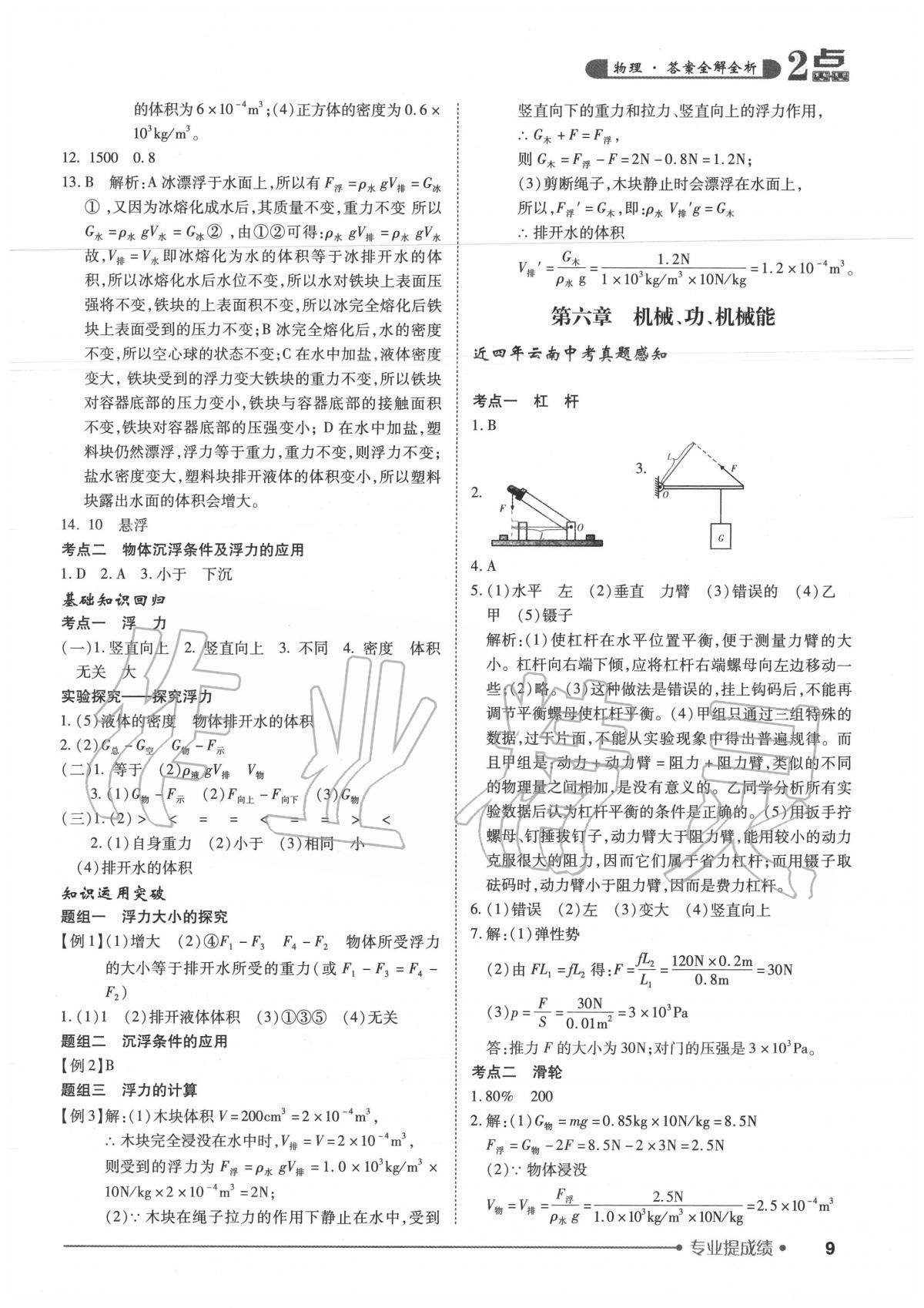 2020年2點(diǎn)備考案初中學(xué)業(yè)水平總復(fù)習(xí)物理 第9頁(yè)