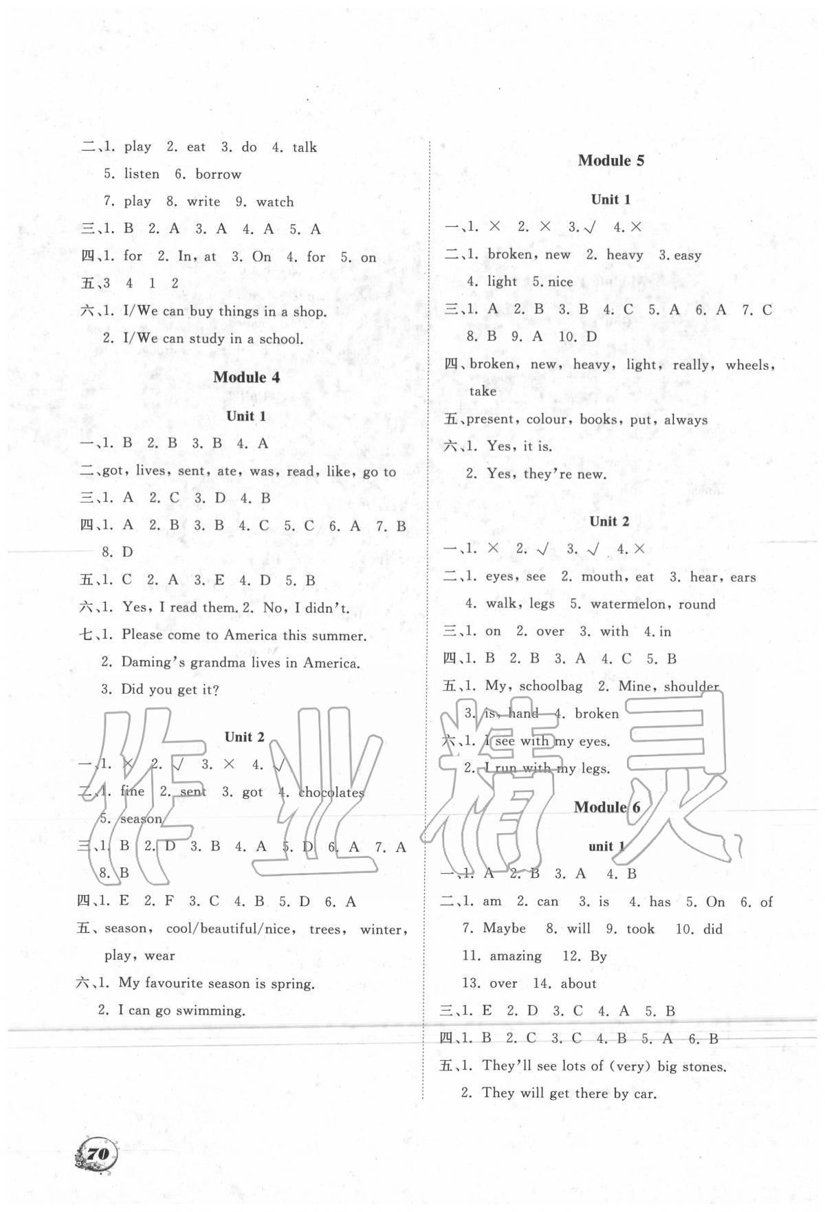 2020年學(xué)案五年級(jí)英語(yǔ)下冊(cè)外研版一起大連理工大學(xué)出版社 第2頁(yè)