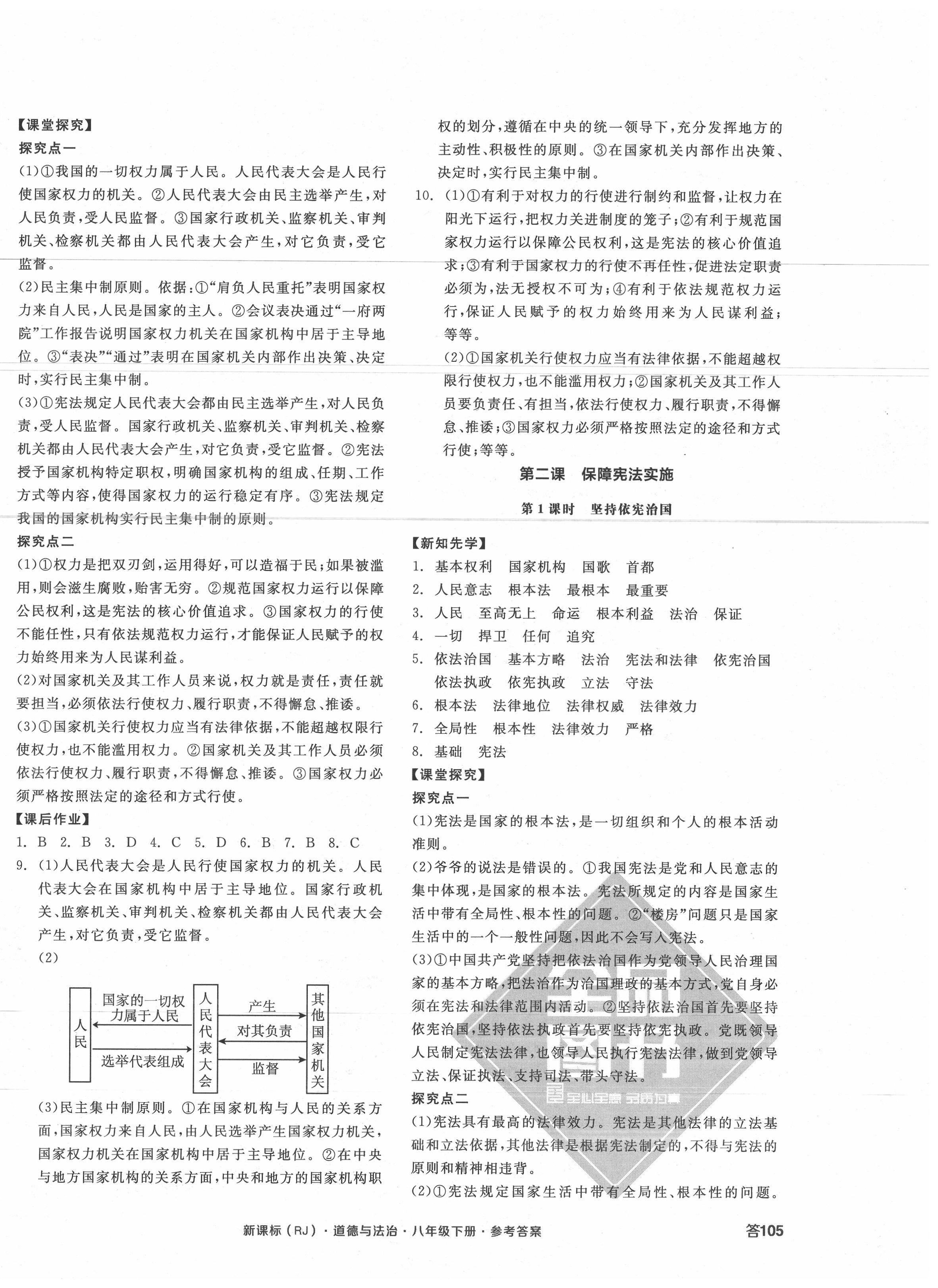 2020年全品学练考八年级道德与法治下册人教版 第2页