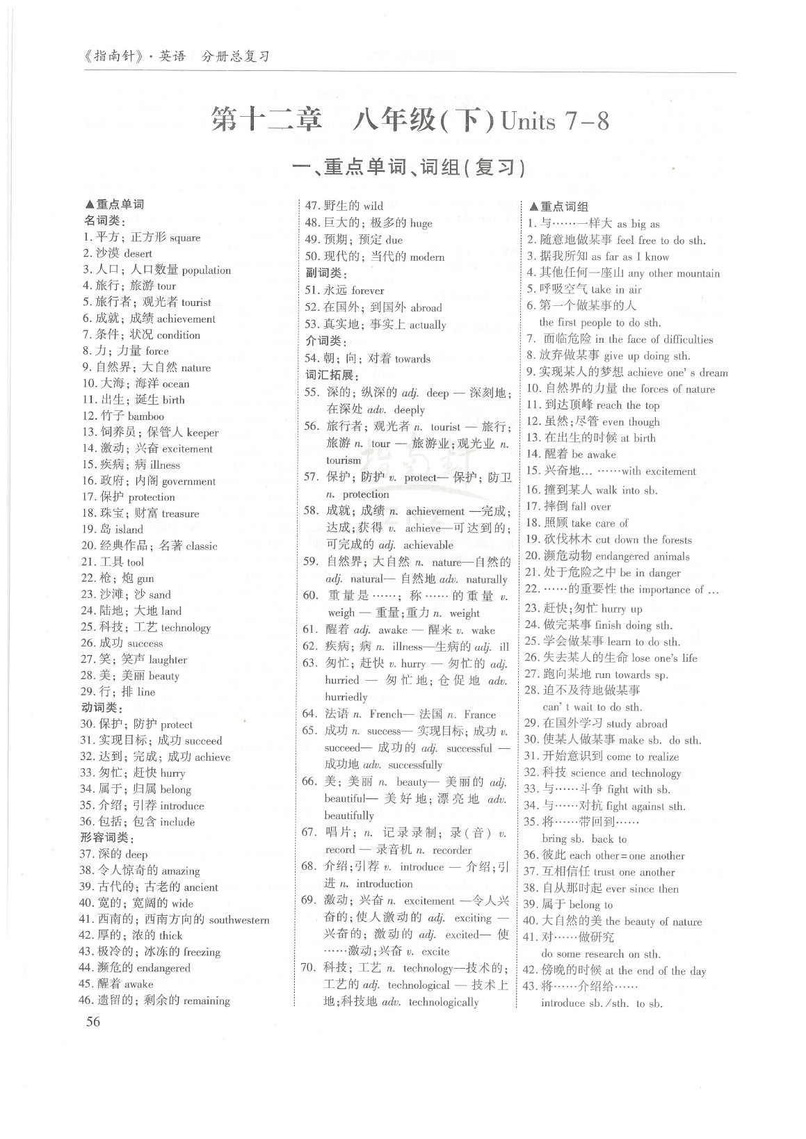 2020年指南针高分必备英语人教版 第56页