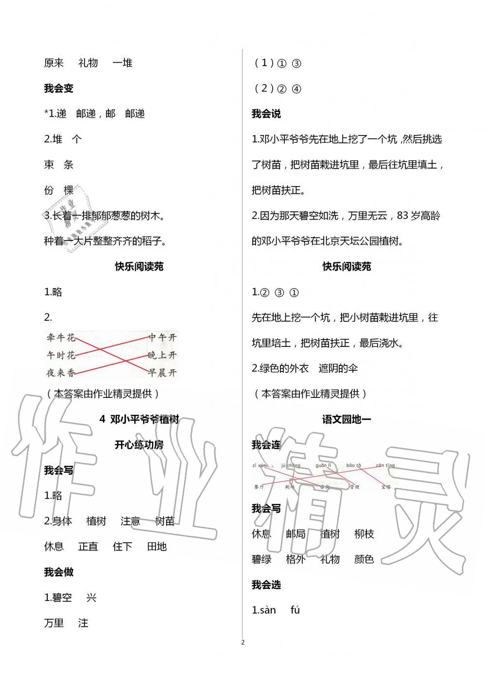 2020年學(xué)習(xí)園地山東科學(xué)技術(shù)出版社二年級語文下冊人教版五四制 第2頁