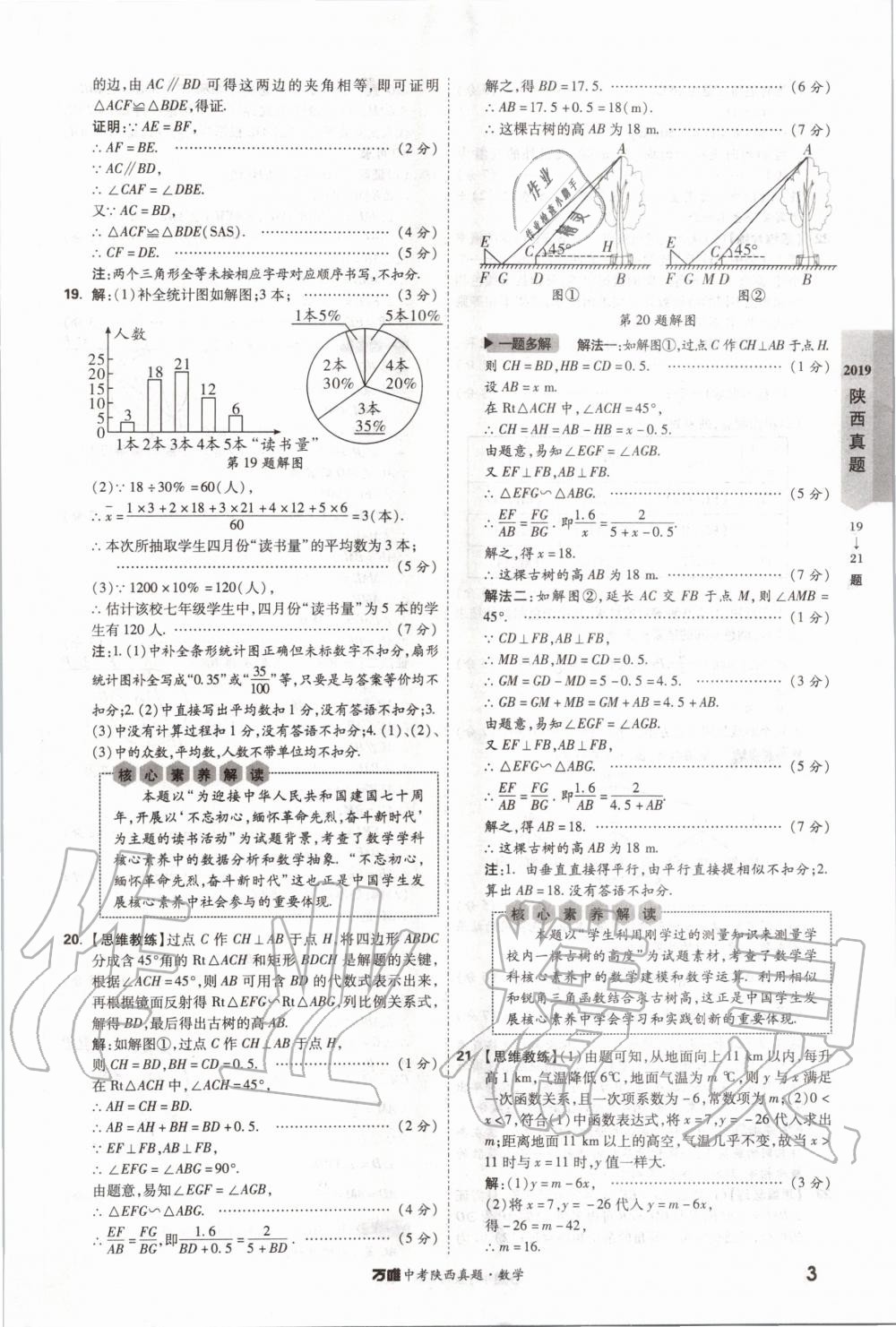 2020年萬(wàn)唯中考陜西真題數(shù)學(xué) 第3頁(yè)