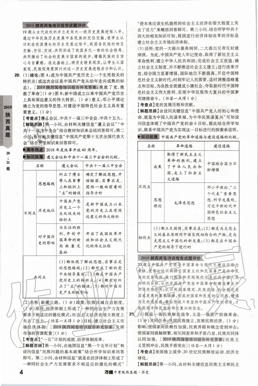 2020年萬(wàn)唯中考陜西真題歷史 第4頁(yè)