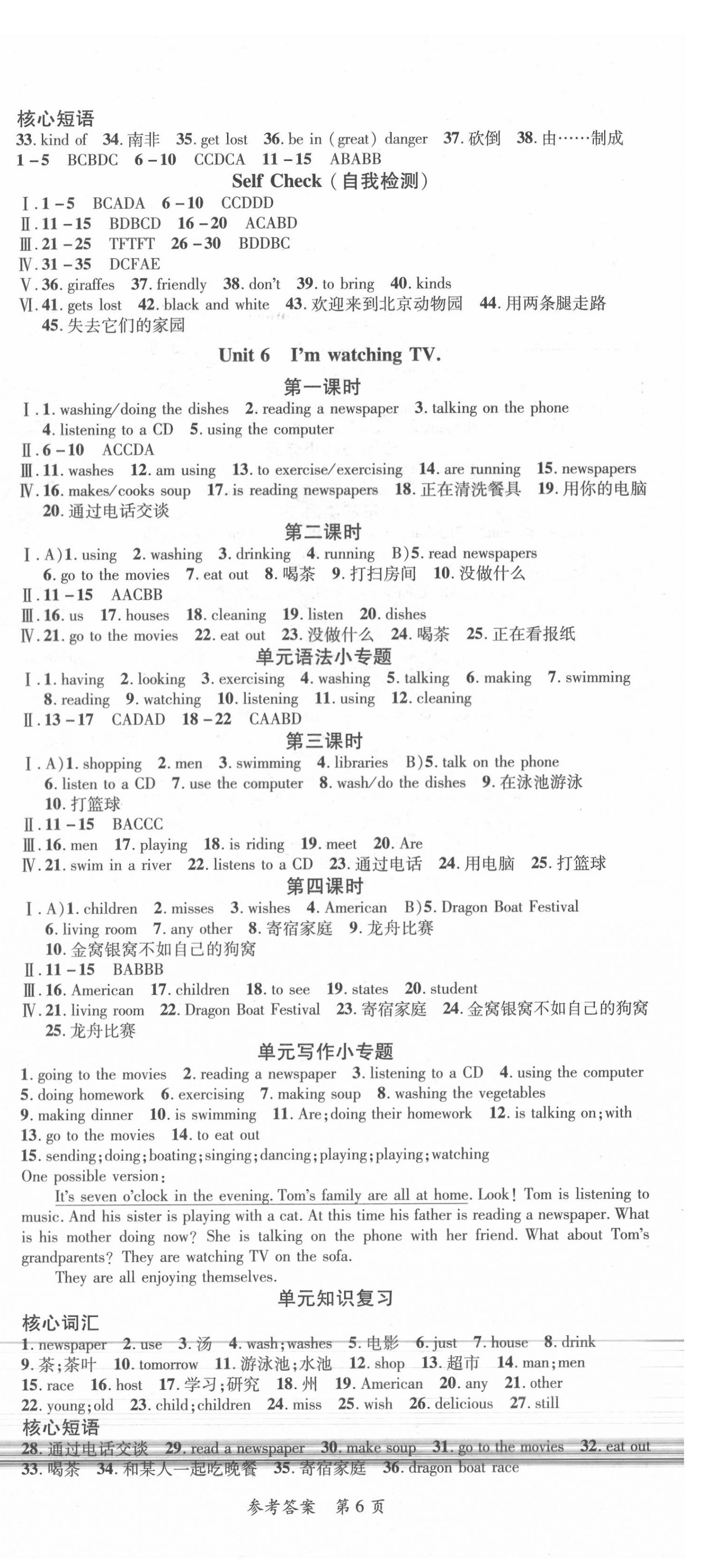 2020年高效課堂分層訓(xùn)練直擊中考七年級英語下冊人教版 第6頁