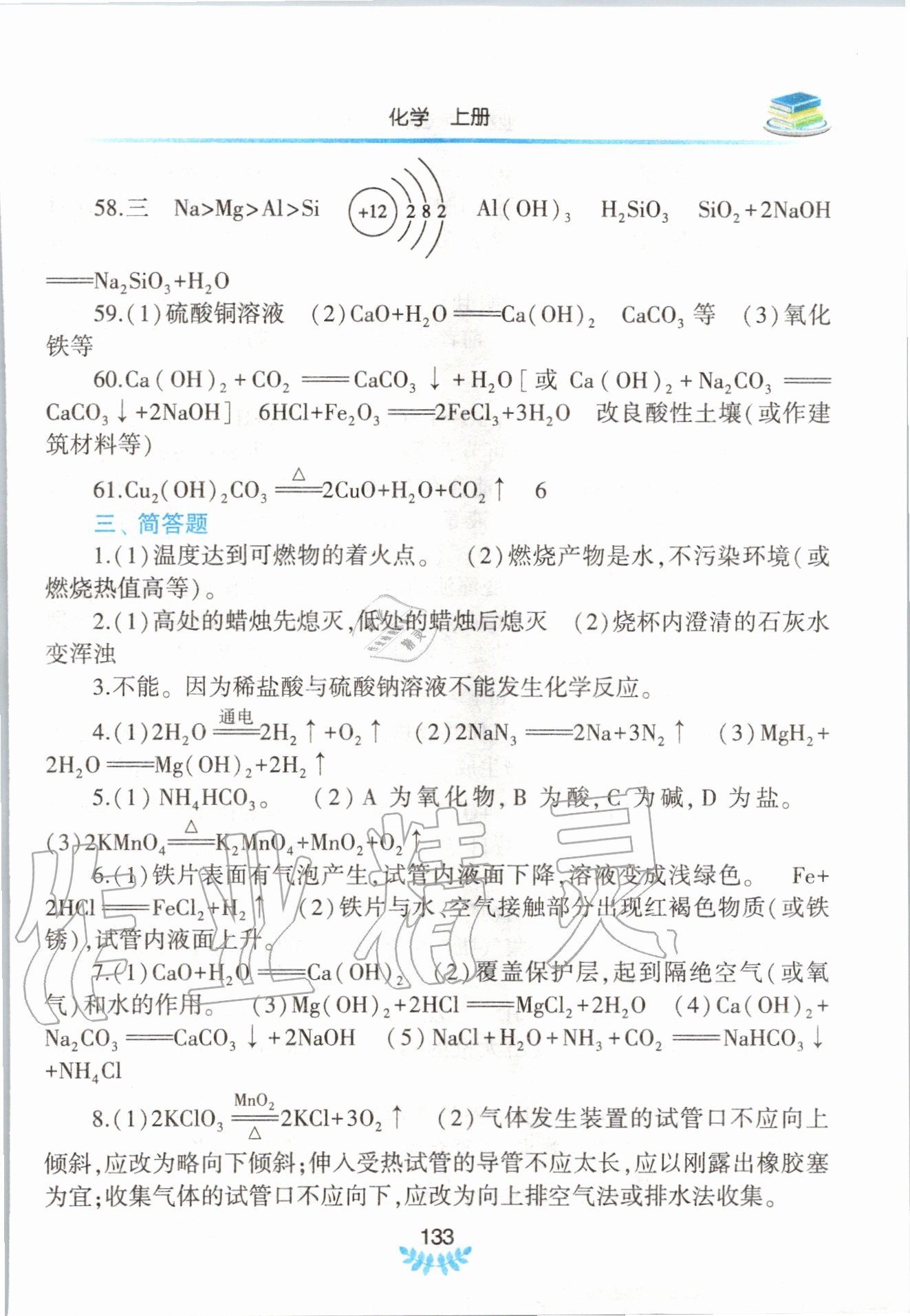 2020年河南省初中學業(yè)水平考試解析與檢測化學上冊 第5頁