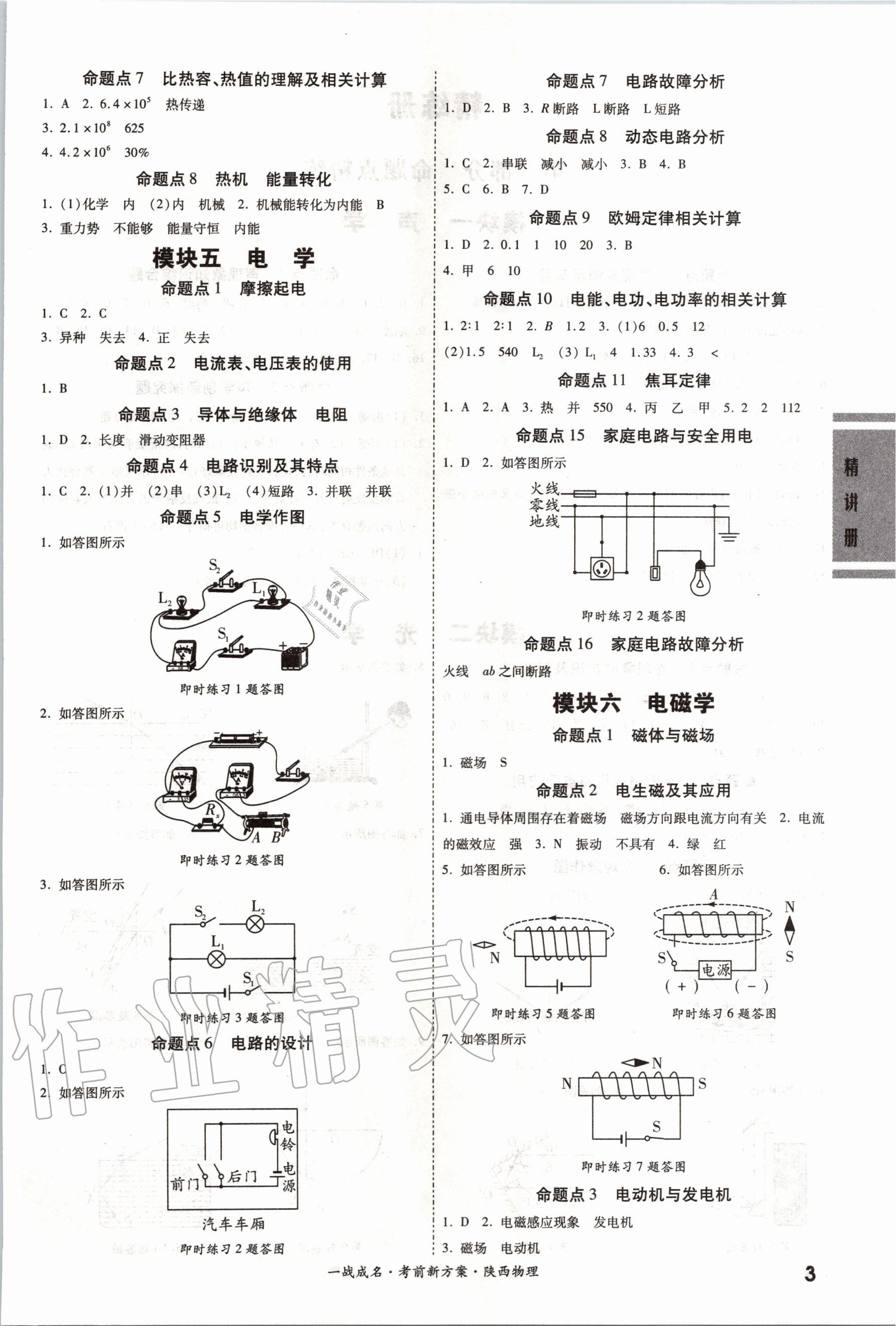 2020年一戰(zhàn)成名考前新方案物理陜西專版 第3頁