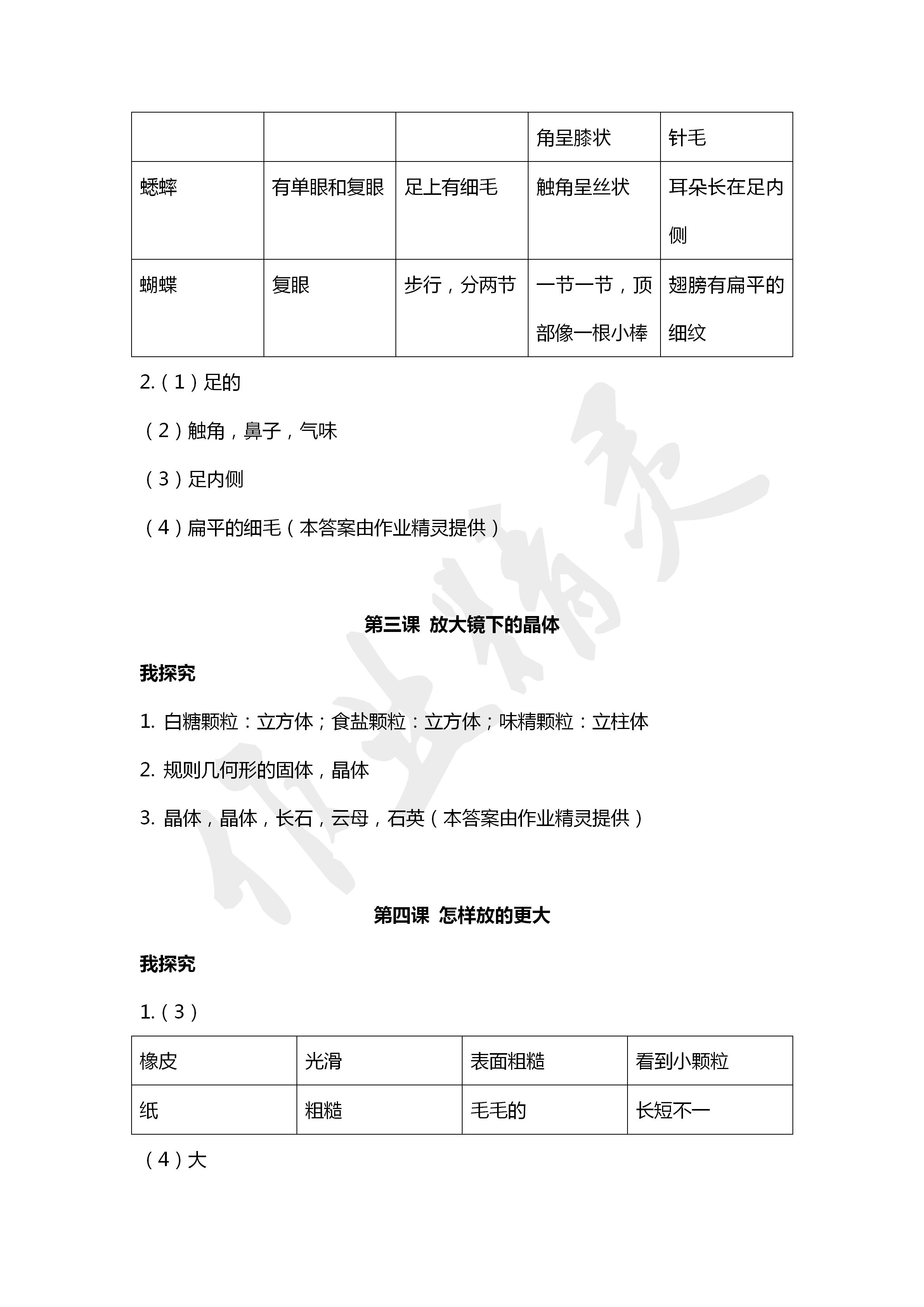 2020年导学新作业六年级科学下册教科版 第3页