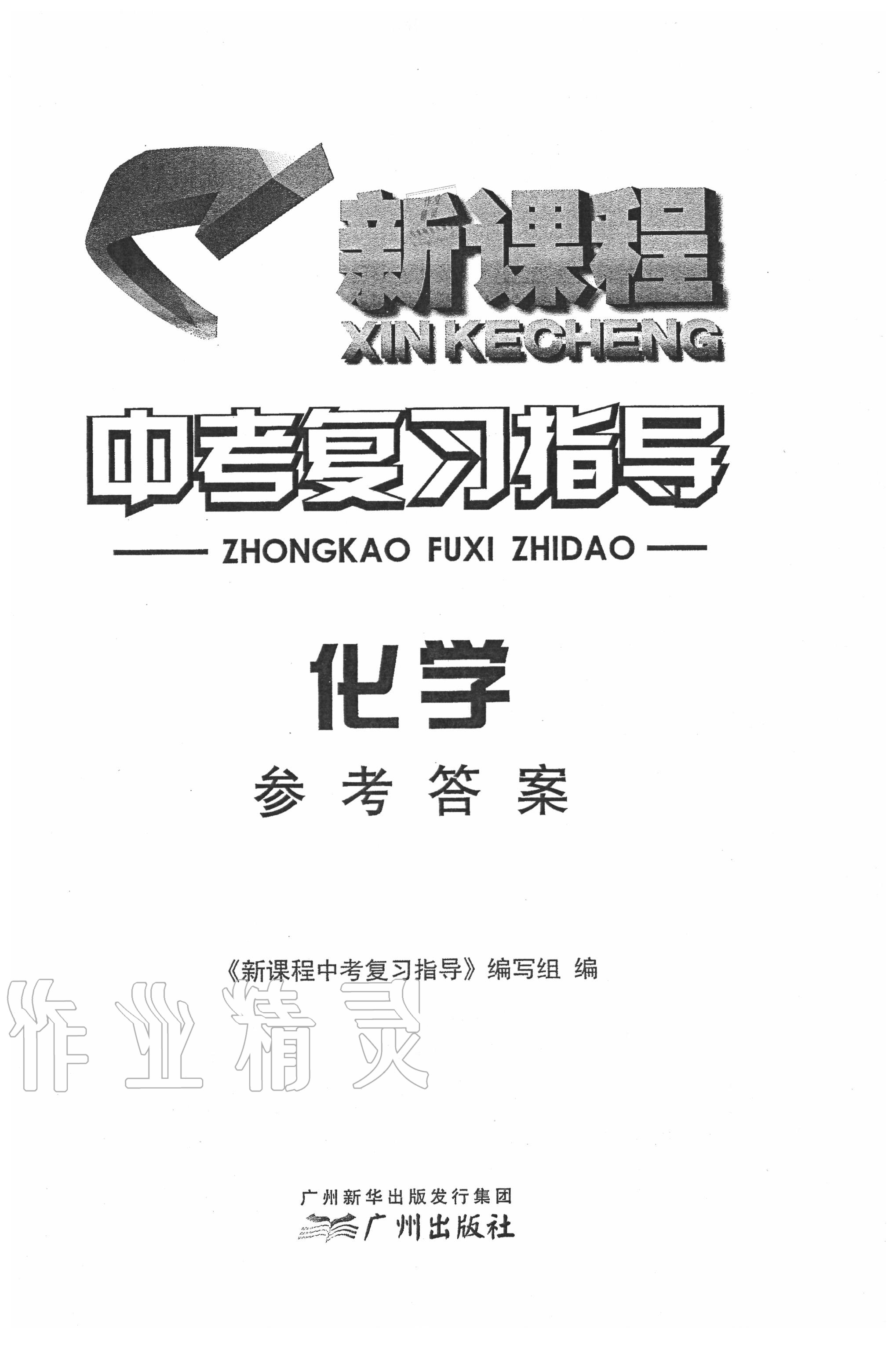 2020年新課程中考復習指導化學 第1頁