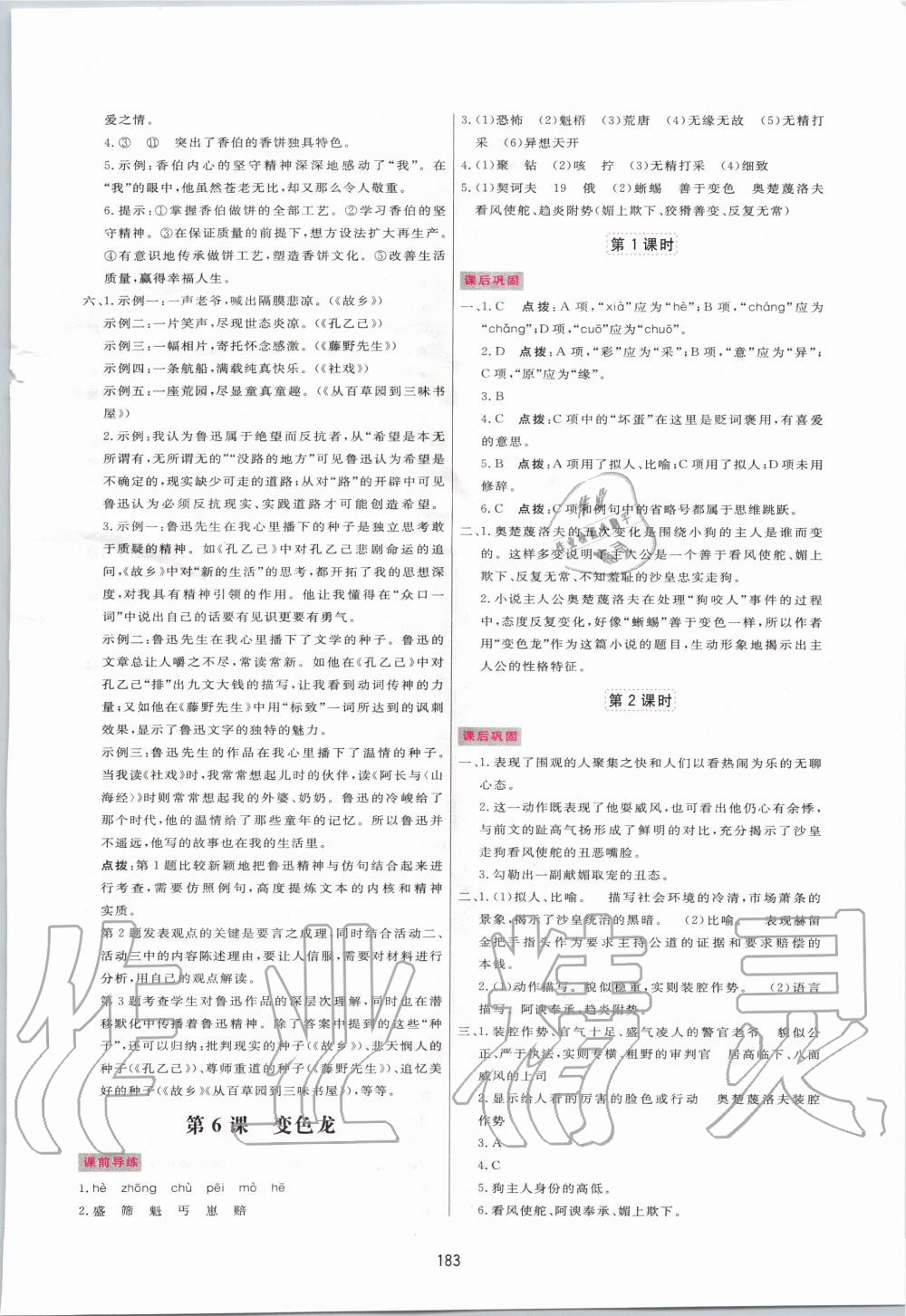 2020年三維數(shù)字課堂九年級語文下冊人教版 第5頁