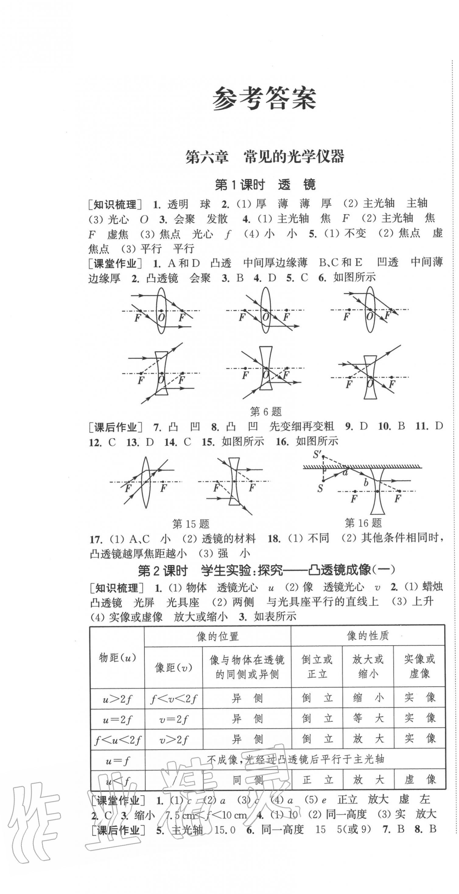 2020年通城学典课时作业本八年级物理下册北师大版 第1页