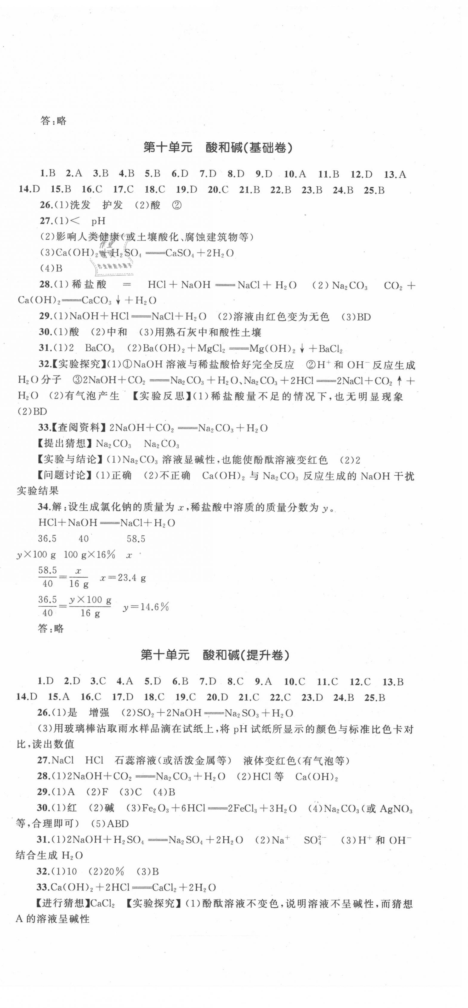 2020年湘教考苑單元測試卷九年級化學下冊人教版 第3頁