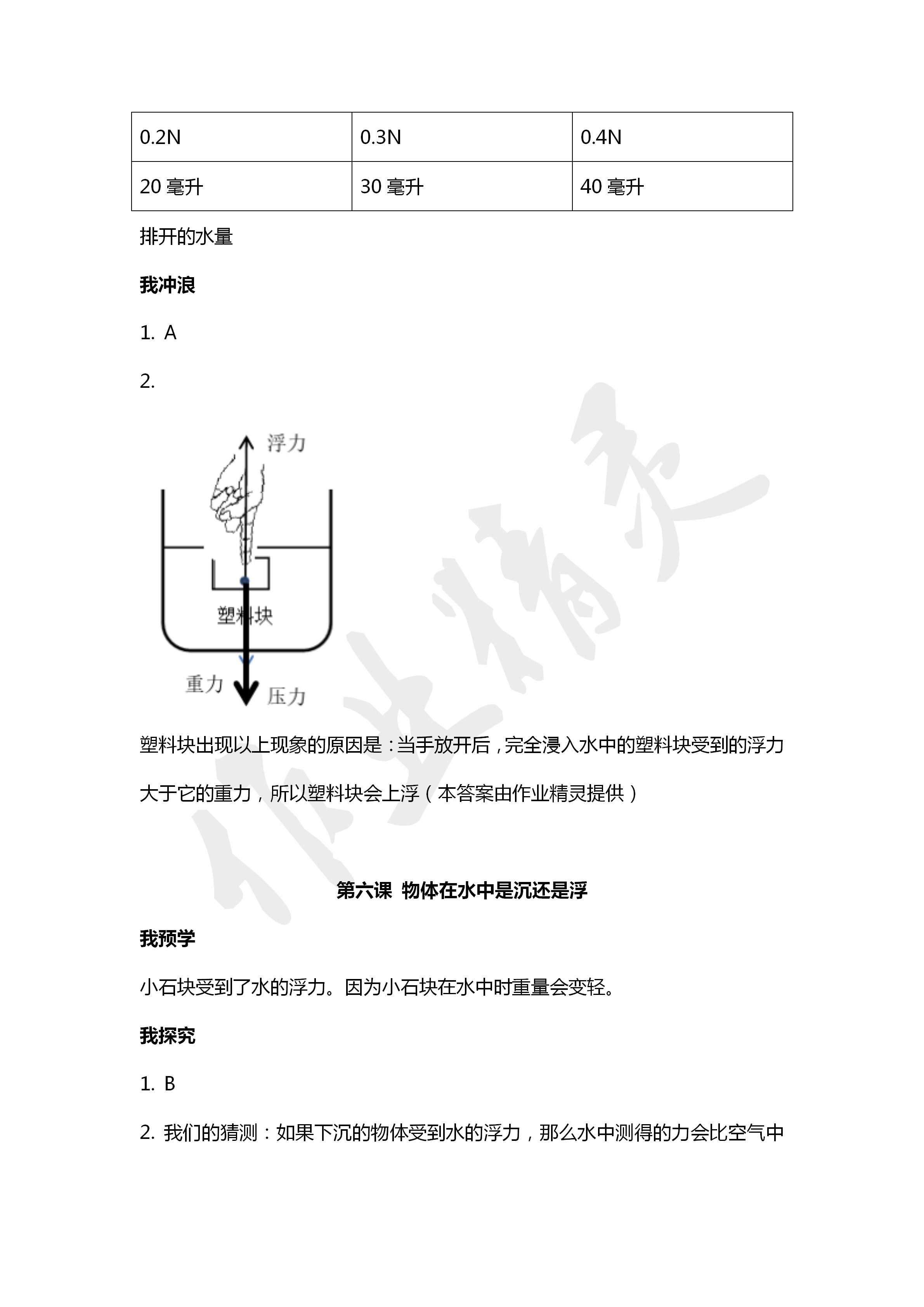 2020年導(dǎo)學(xué)新作業(yè)五年級科學(xué)下冊教科版 第6頁