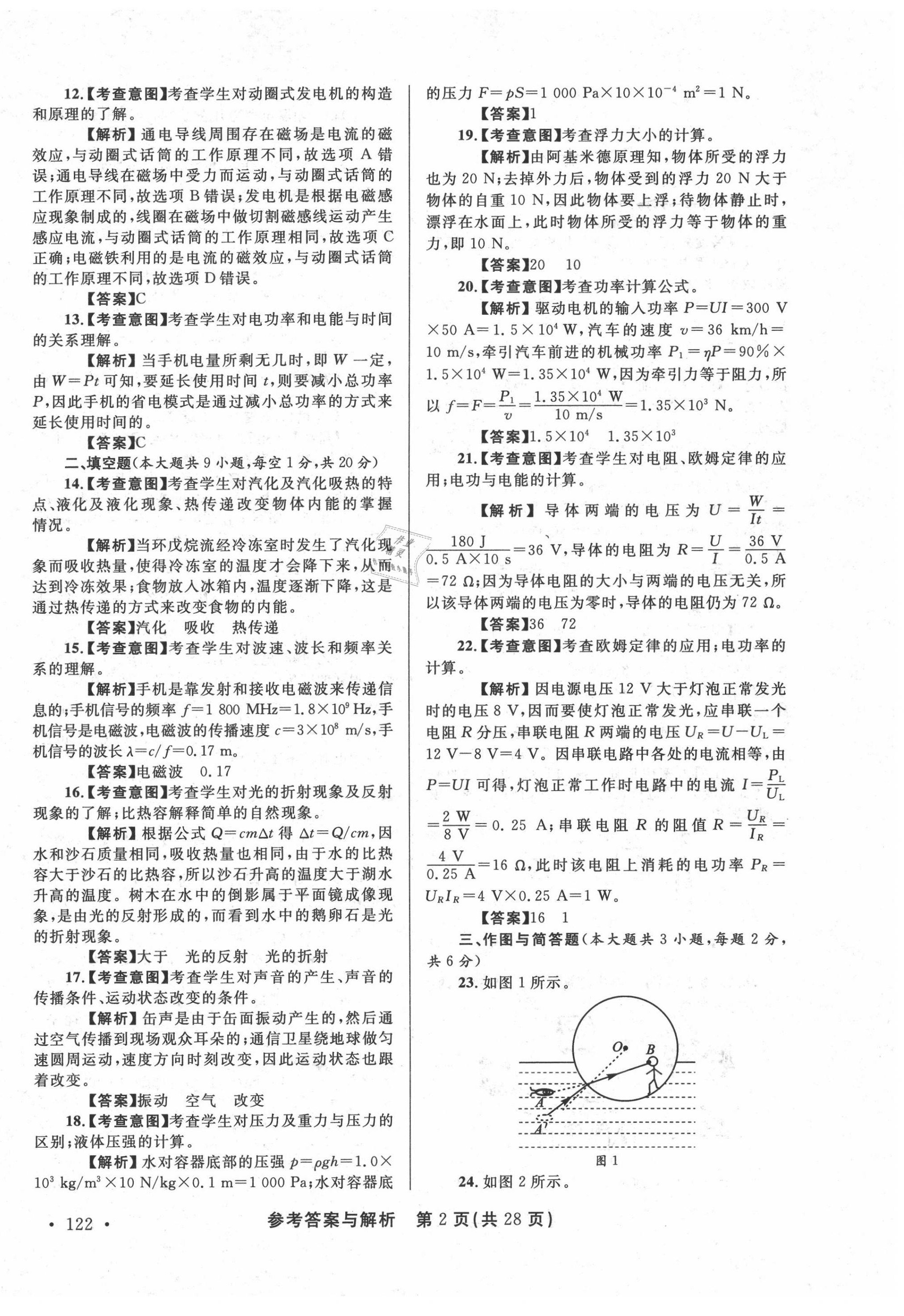 2020年青海省中考模擬試卷物理 第2頁(yè)