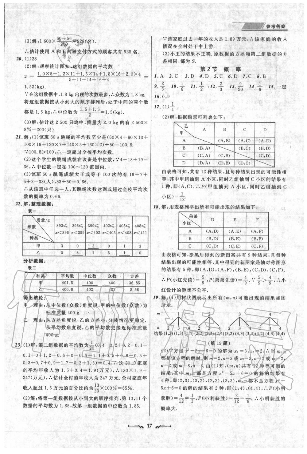 2020年中考全程復(fù)習(xí)訓(xùn)練數(shù)學(xué)錦州專版 第17頁