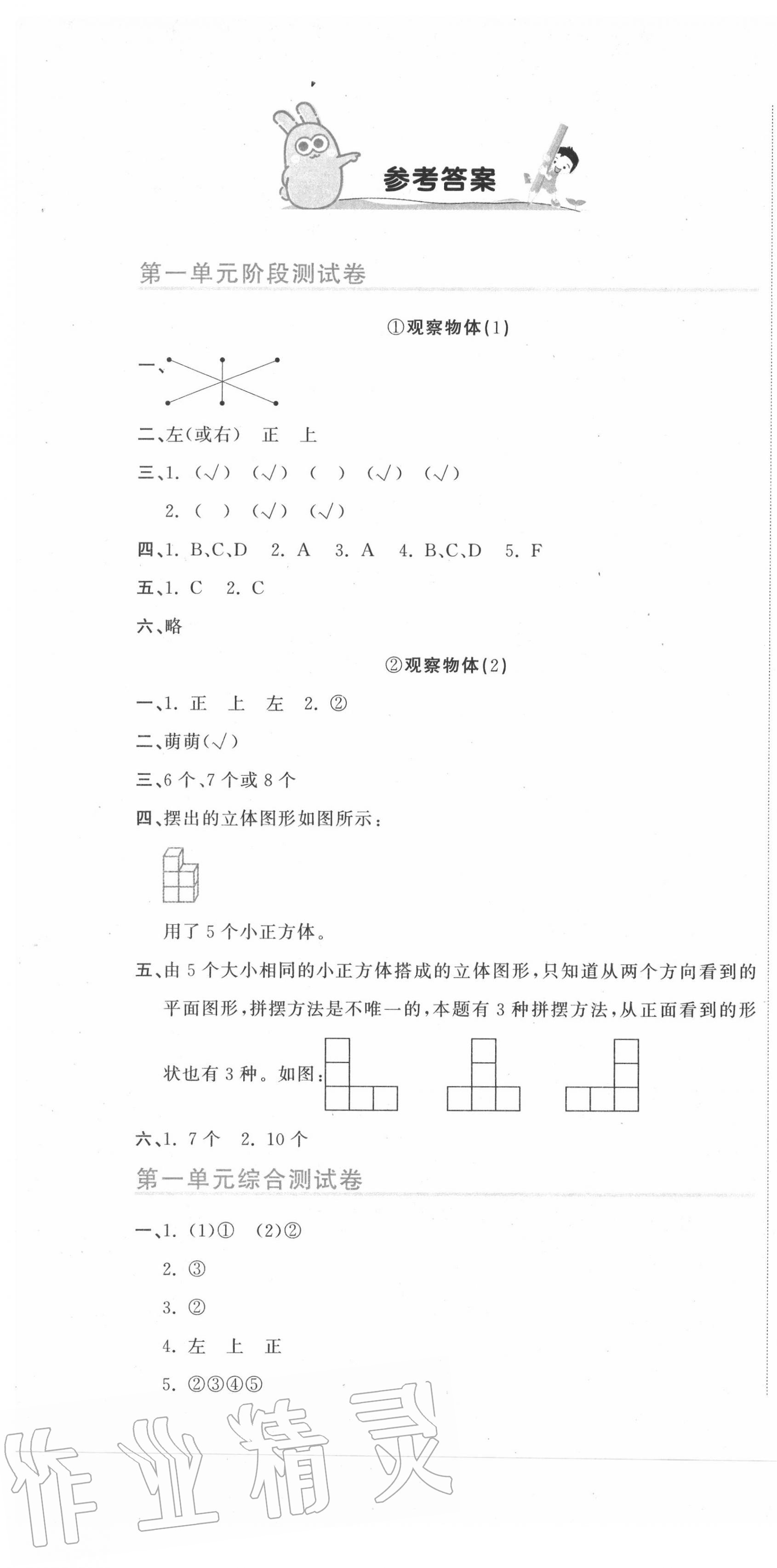 2020年新目標(biāo)檢測(cè)同步單元測(cè)試卷五年級(jí)數(shù)學(xué)下冊(cè)人教版 第1頁(yè)