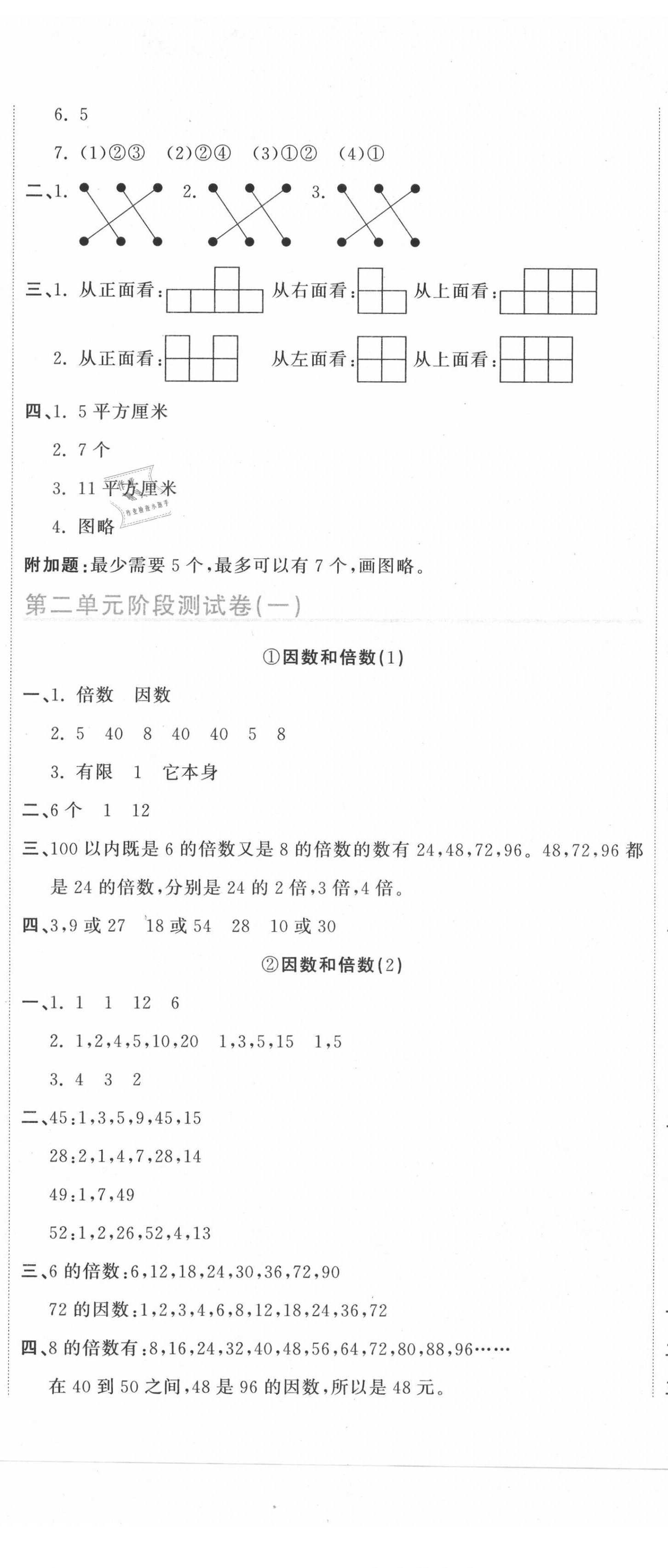 2020年新目標(biāo)檢測(cè)同步單元測(cè)試卷五年級(jí)數(shù)學(xué)下冊(cè)人教版 第2頁(yè)