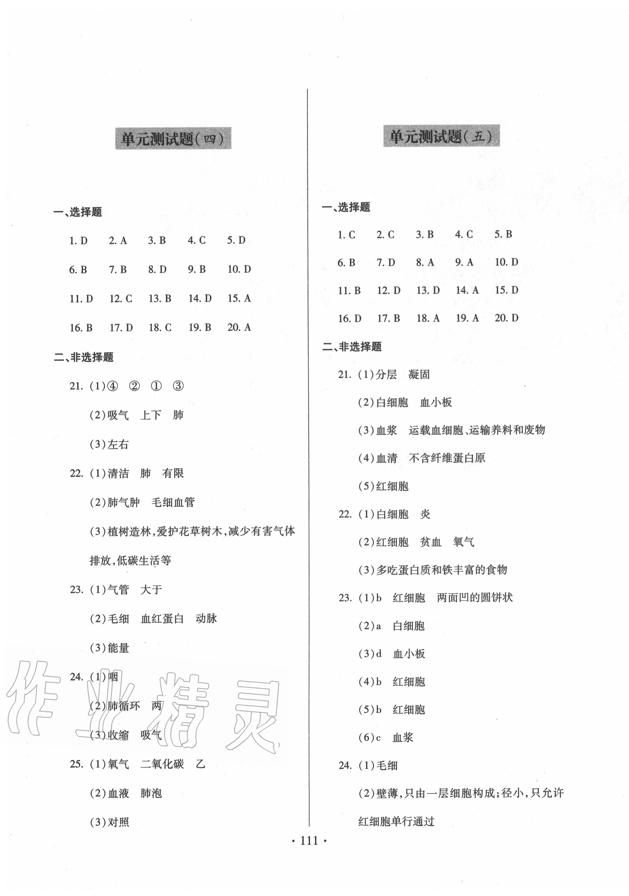 2020年單元自測(cè)試卷七年級(jí)生物下冊(cè)人教版 第3頁(yè)