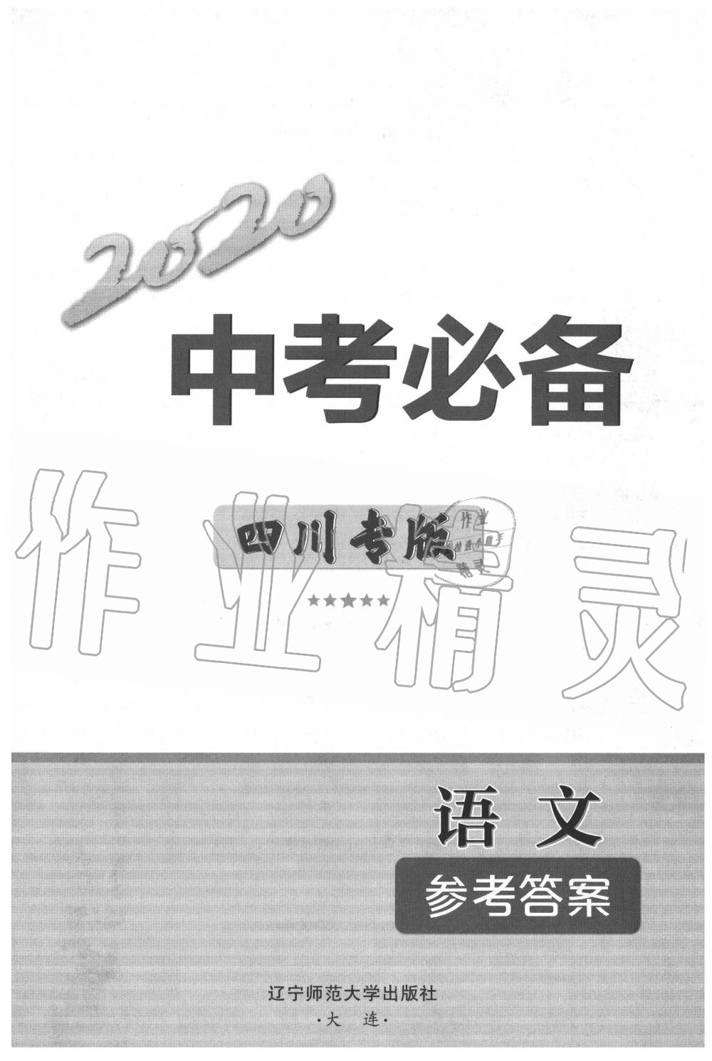 2020年中考必备语文四川专版 第1页