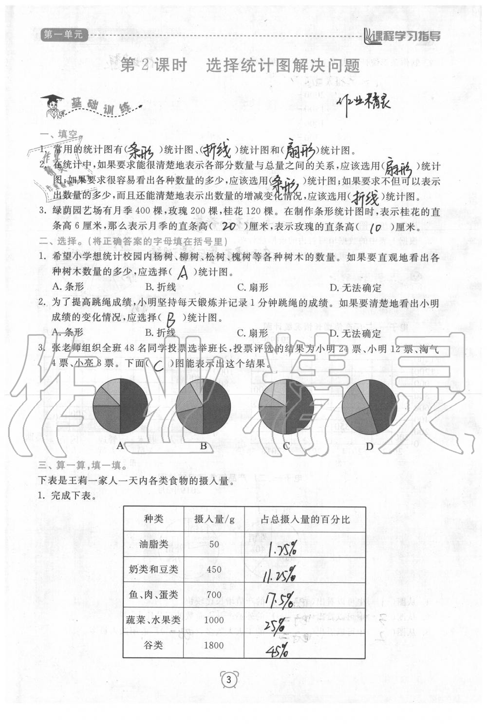 2020年新課程學(xué)習(xí)指導(dǎo)南方出版社六年級數(shù)學(xué)下冊蘇教版 參考答案第3頁