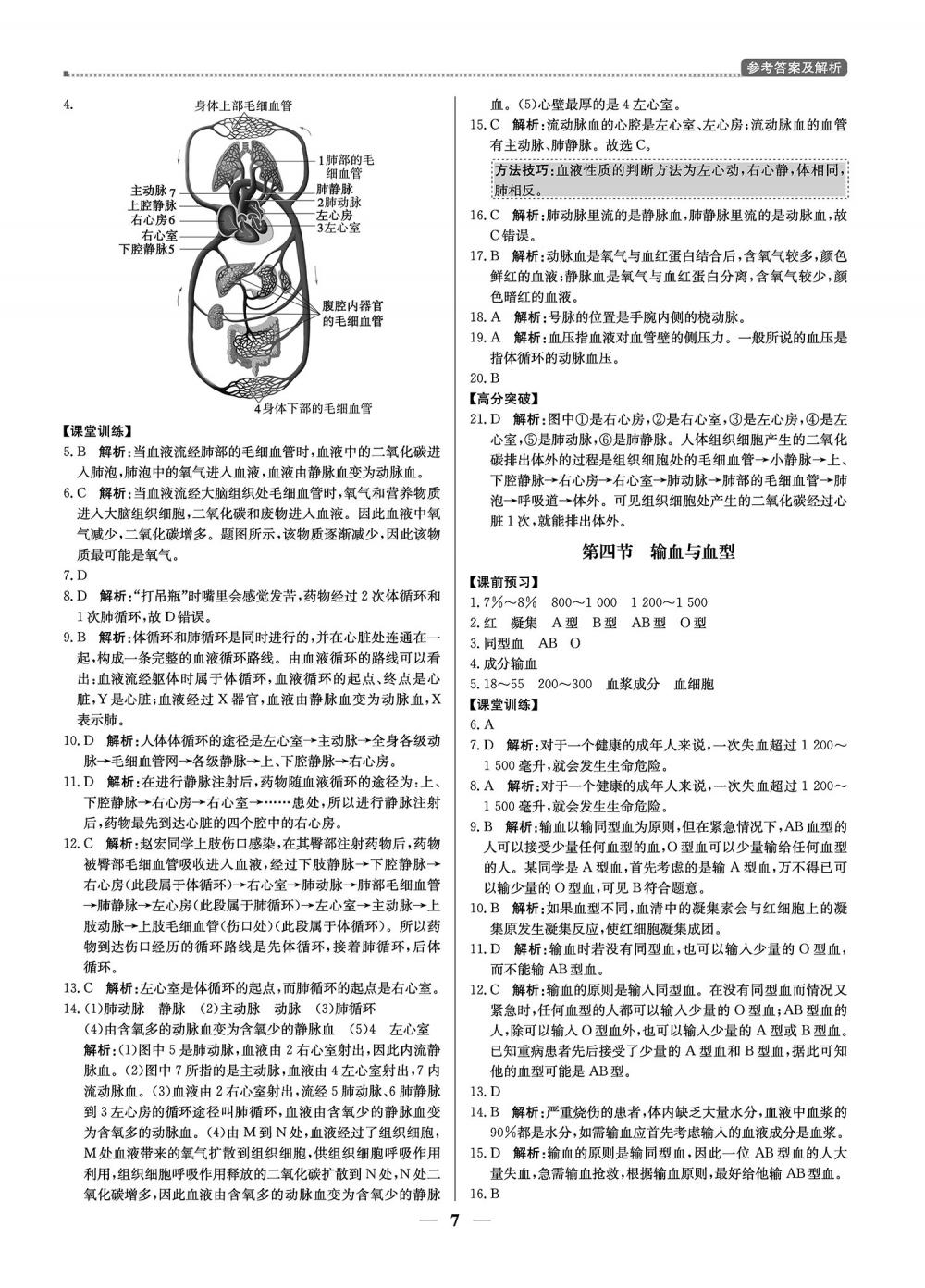 20春提分教練.優(yōu)學(xué)導(dǎo)練測(cè)7年級(jí)生物-人教版（下） 第7頁