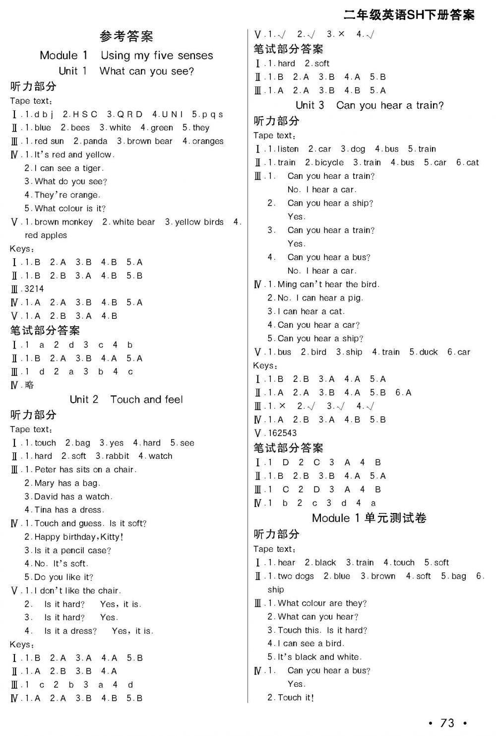 20春培優A計劃二年級英語下冊（深圳專用） 第1頁