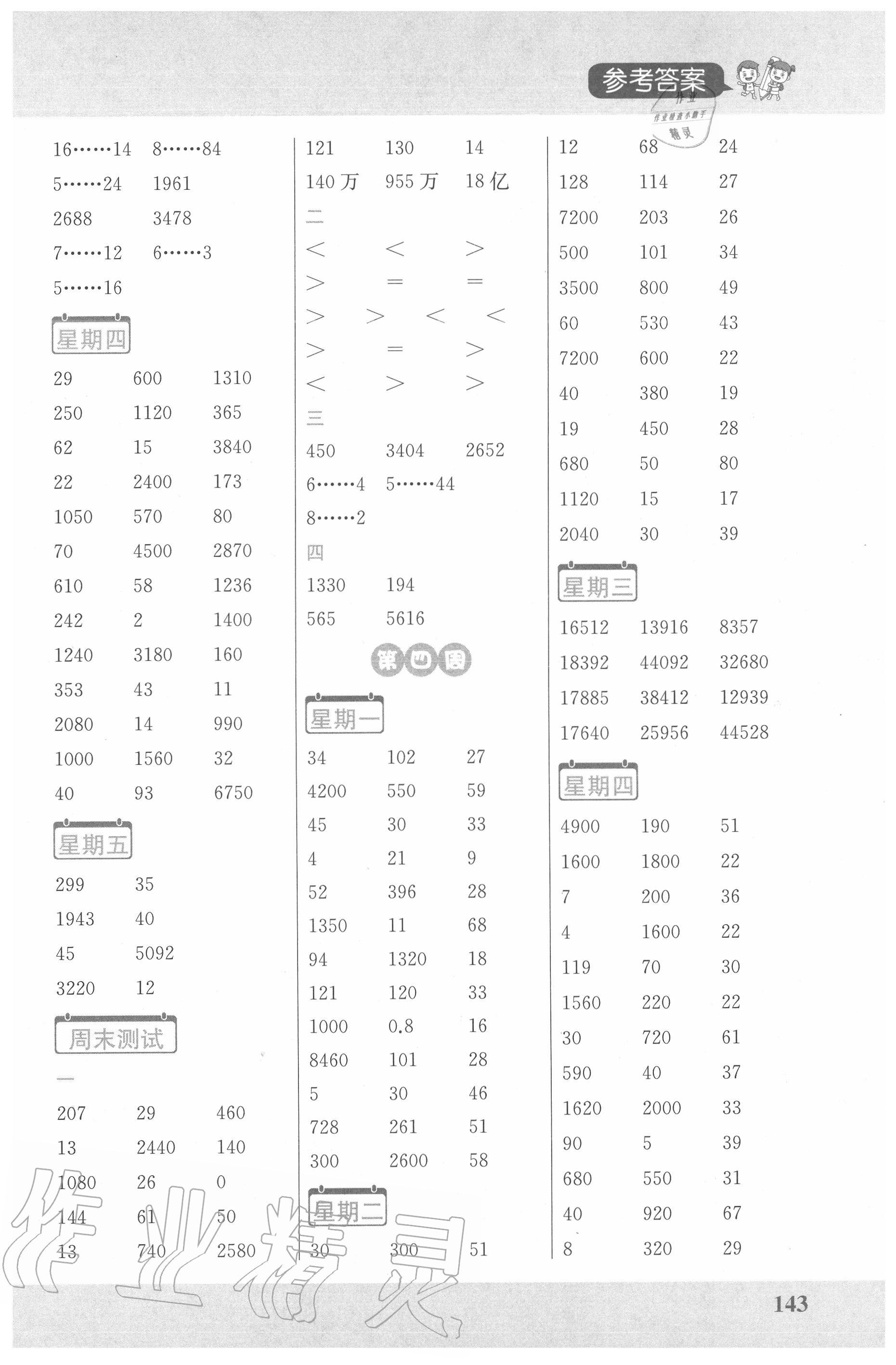 2020年小學(xué)數(shù)學(xué)計(jì)算超人四年級(jí)數(shù)學(xué)下冊(cè)蘇教版 第5頁(yè)