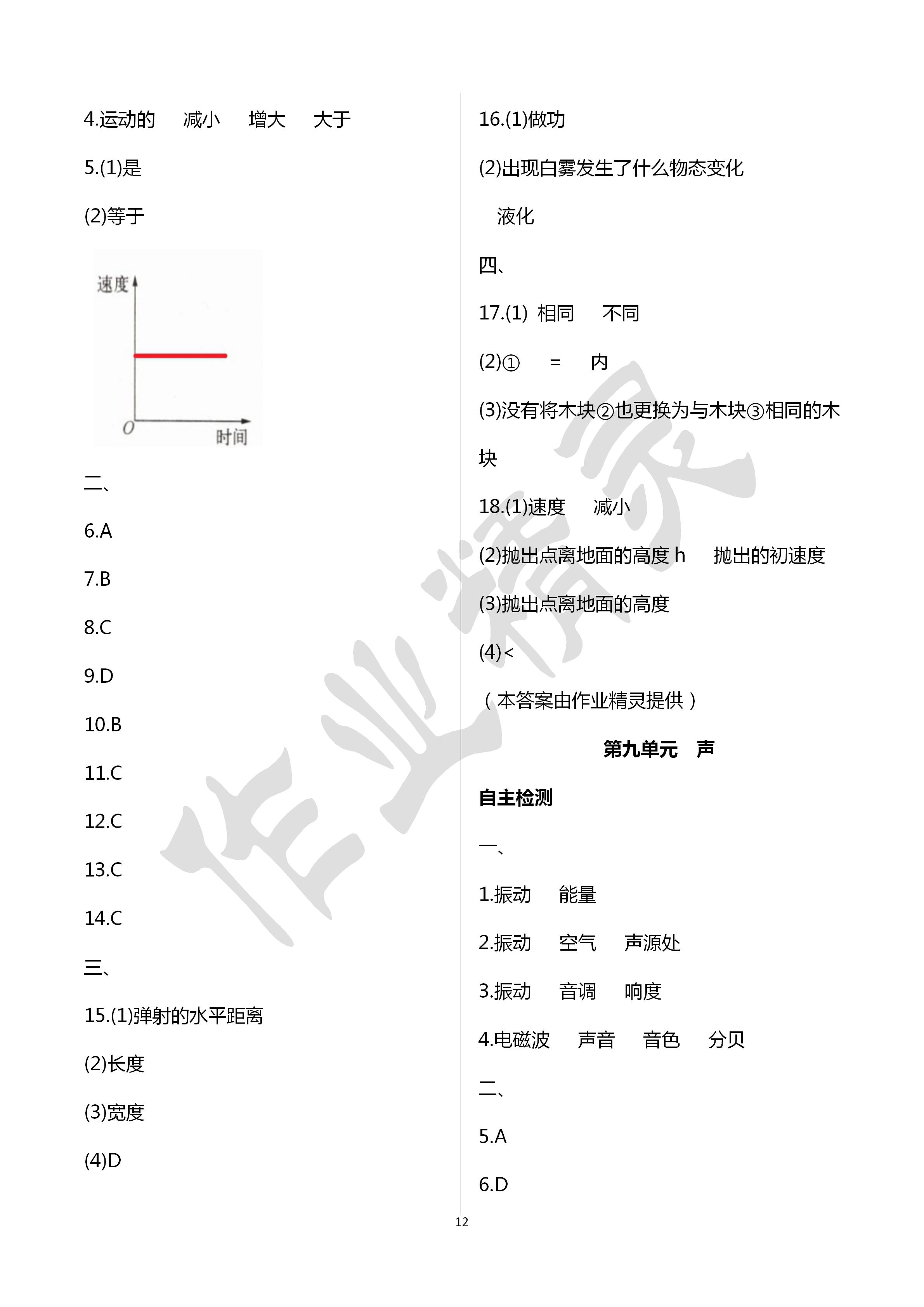 2020年初中畢業(yè)升學(xué)考試指南物理 第12頁(yè)