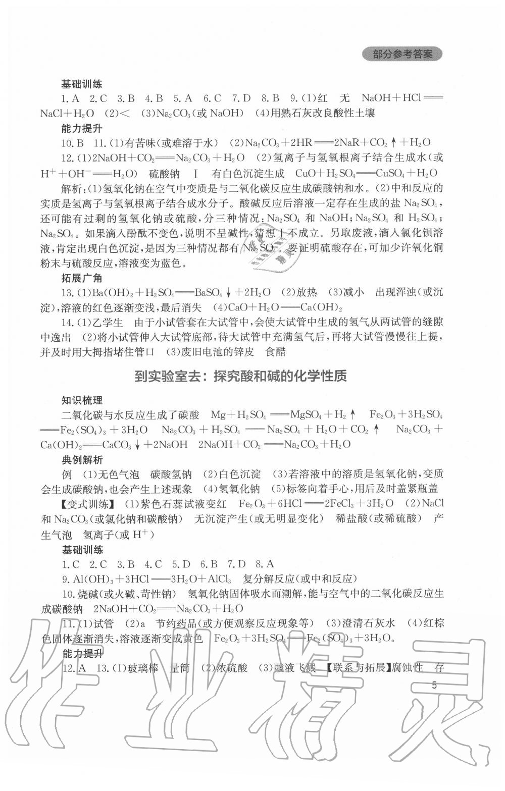 2020年新課程實踐與探究叢書九年級化學(xué)下冊魯教版 第5頁