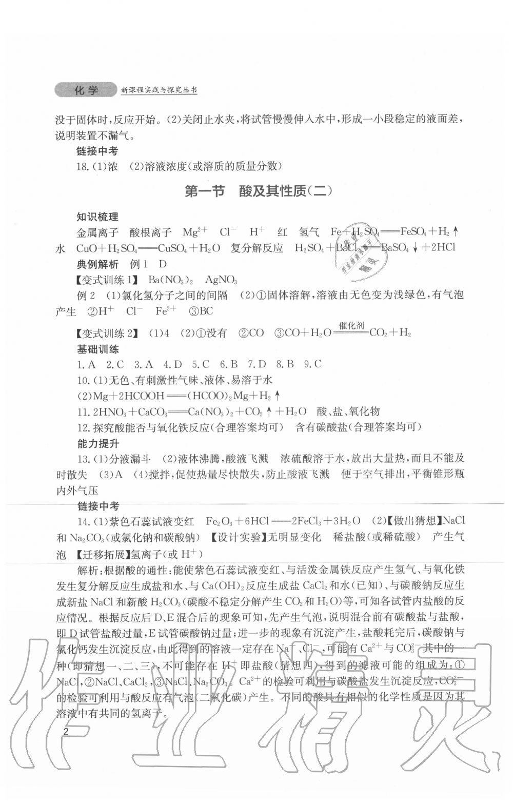 2020年新课程实践与探究丛书九年级化学下册鲁教版 第2页