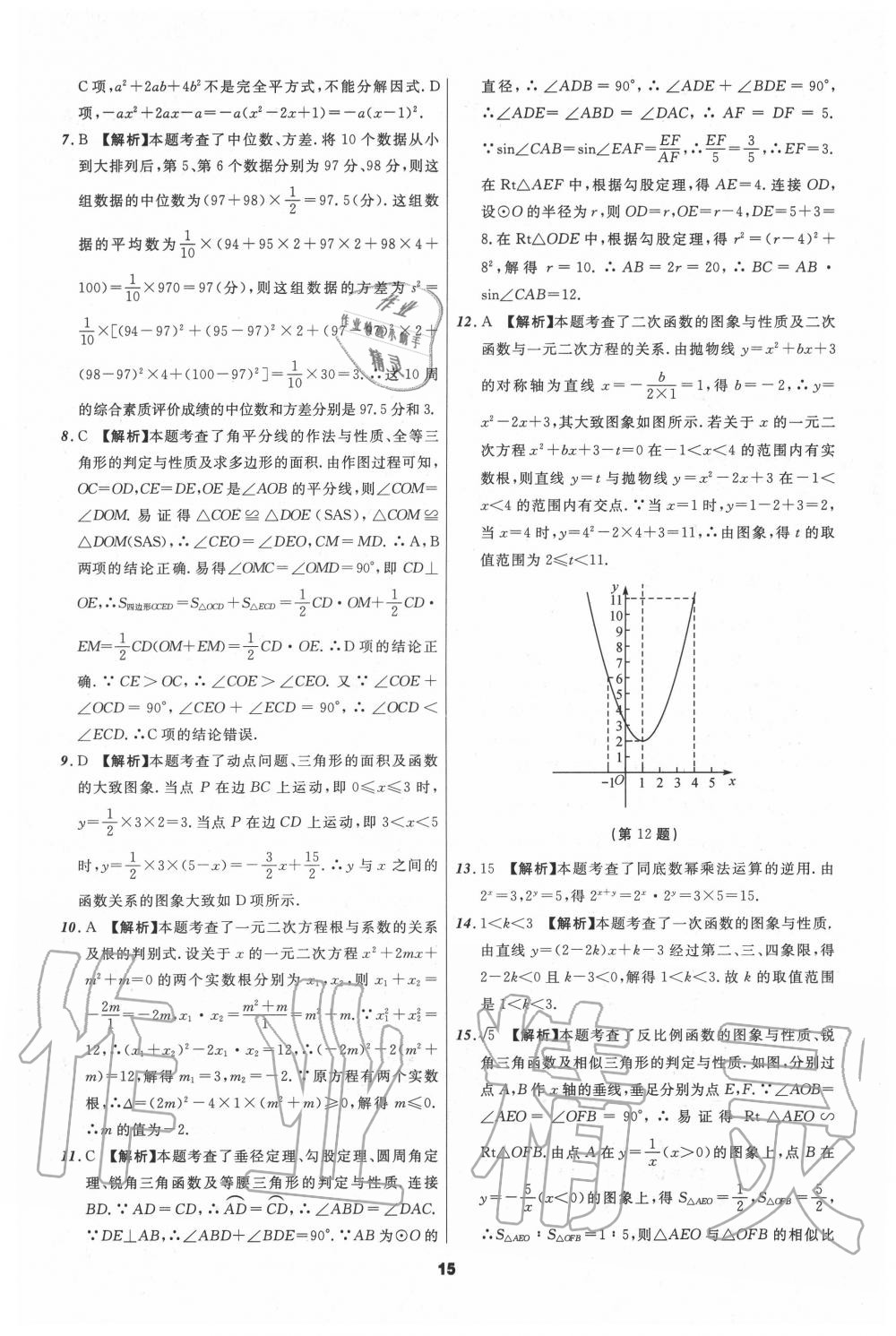 2020年中考必备数学山东专版 第17页