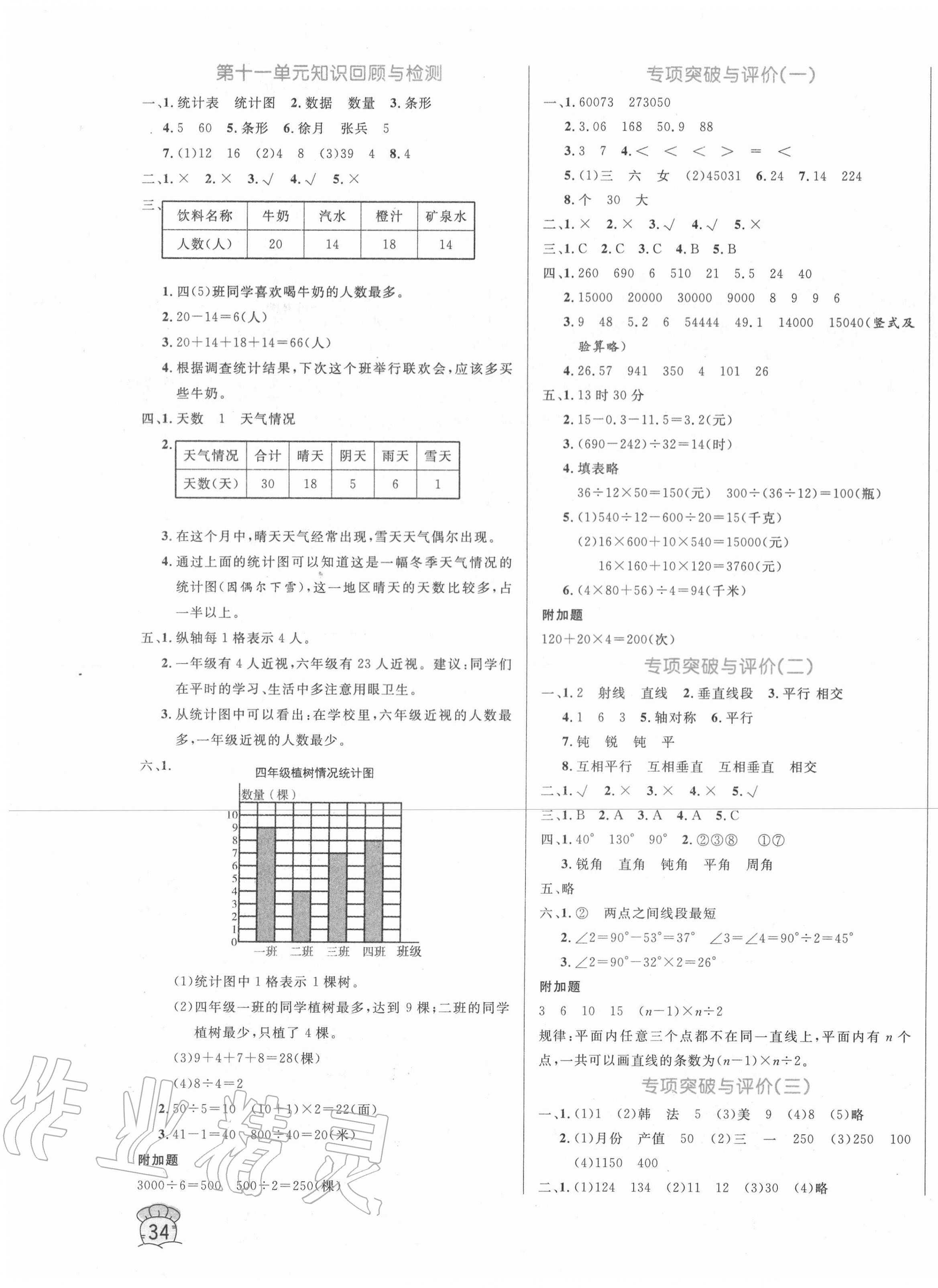 2020年黃岡名卷三年級數(shù)學(xué)下冊青島版五四制 第3頁