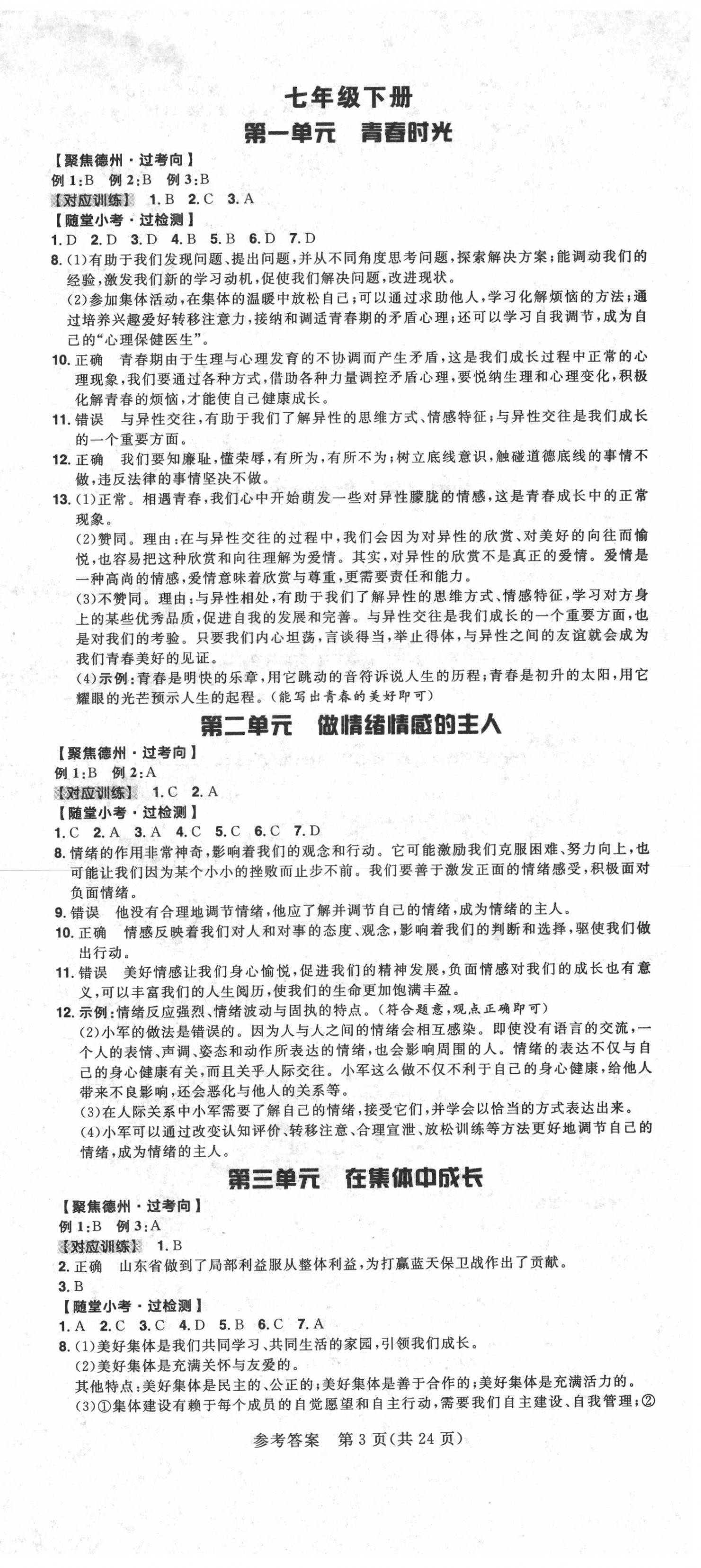 2020年考出好成績德州中考道德與法治 第3頁