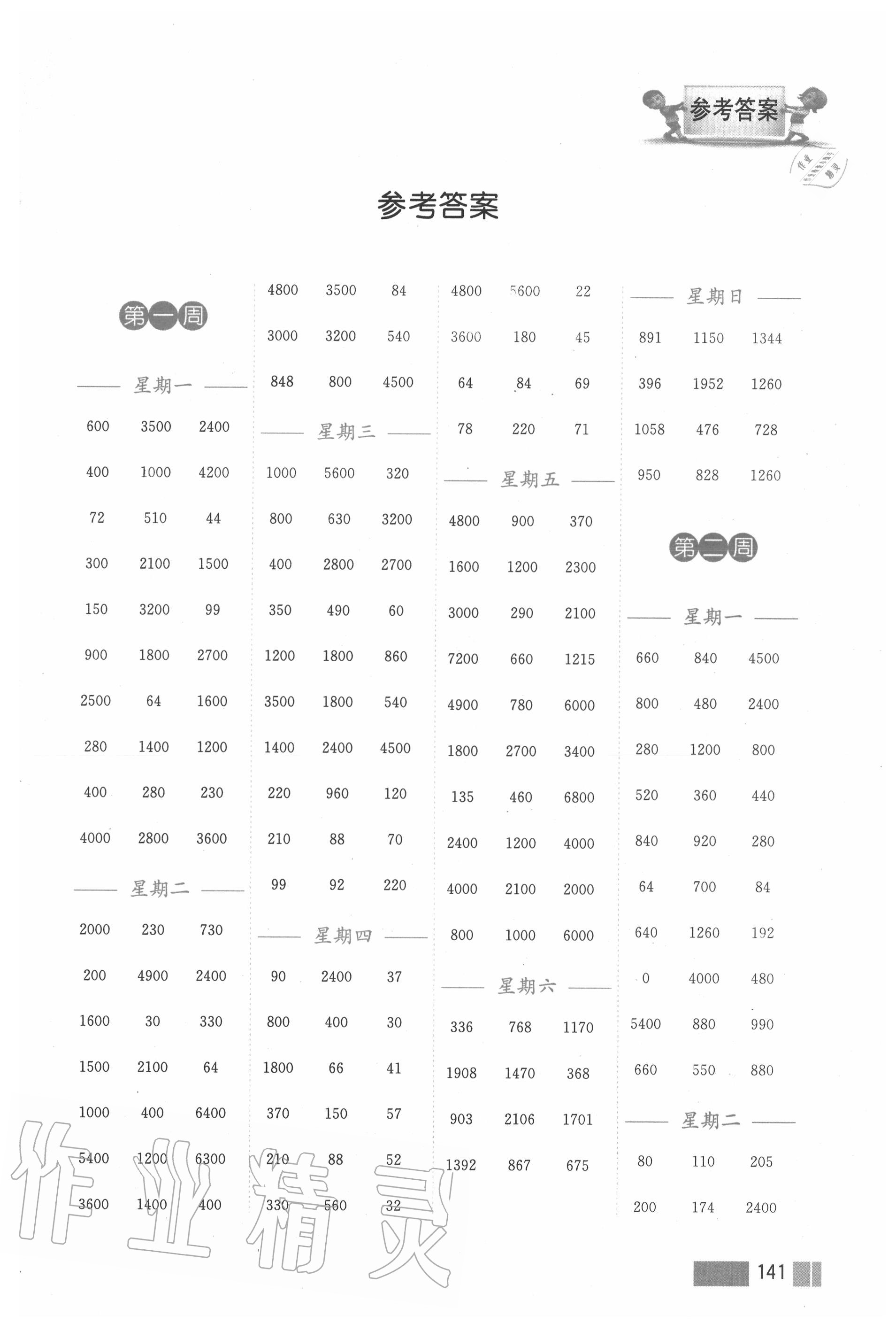 2020年小學(xué)數(shù)學(xué)計算高手三年級下冊蘇教版雙色版 第1頁