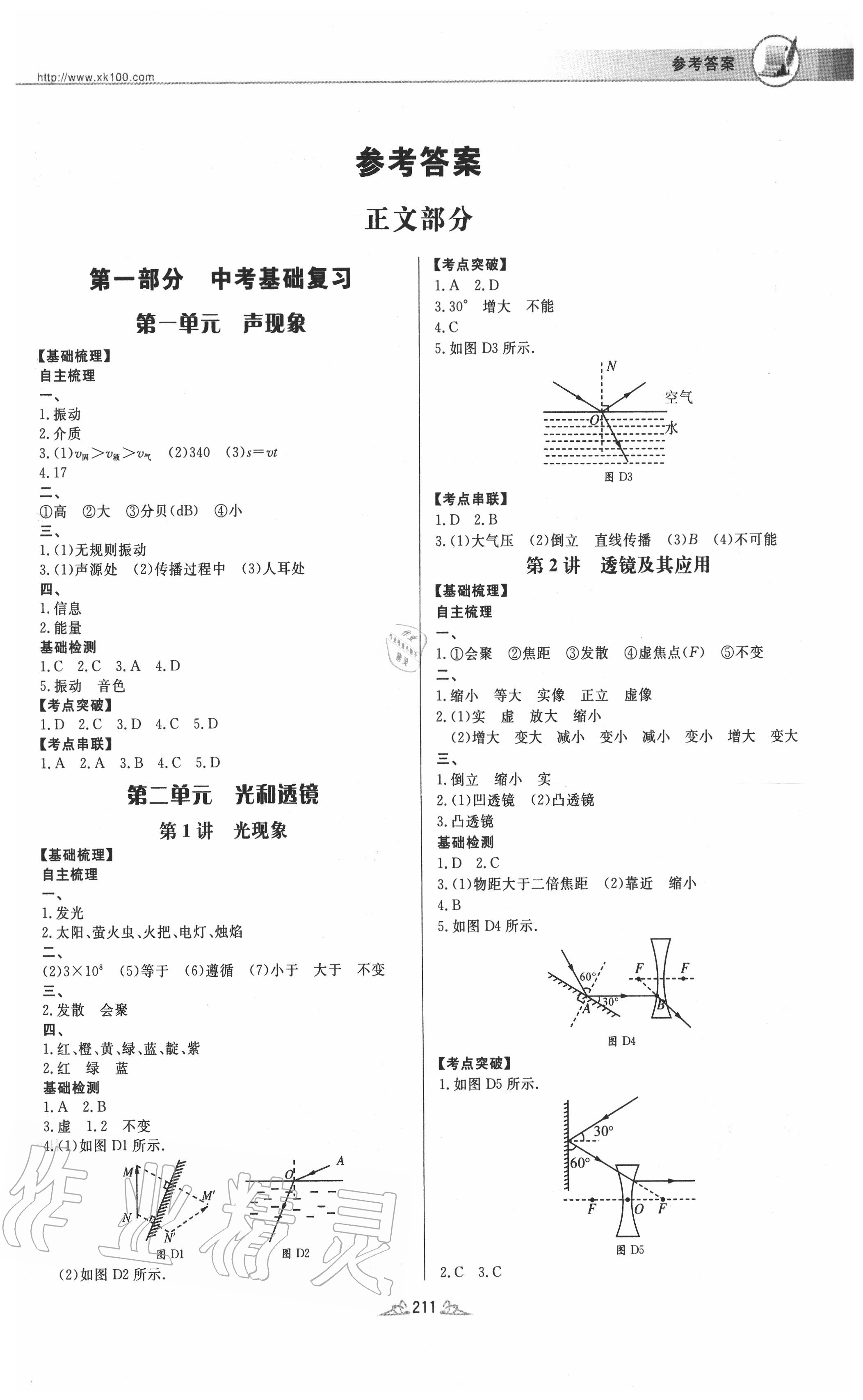 2020年广东中考风向标物理 第1页