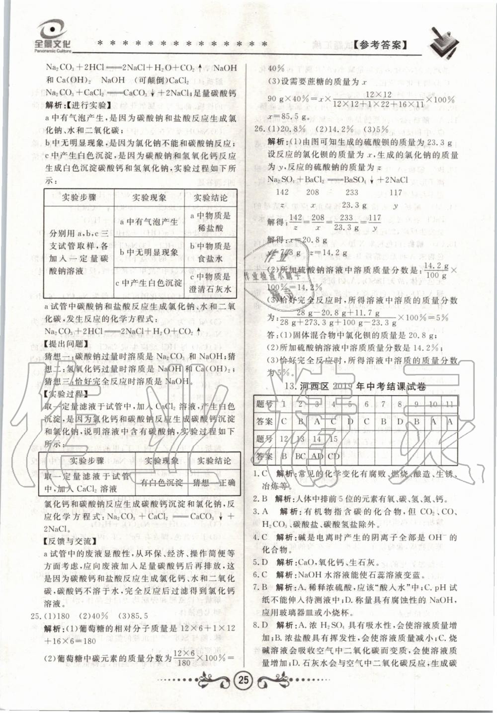 2020年天津中考試題薈萃及詳解化學(xué) 第25頁(yè)