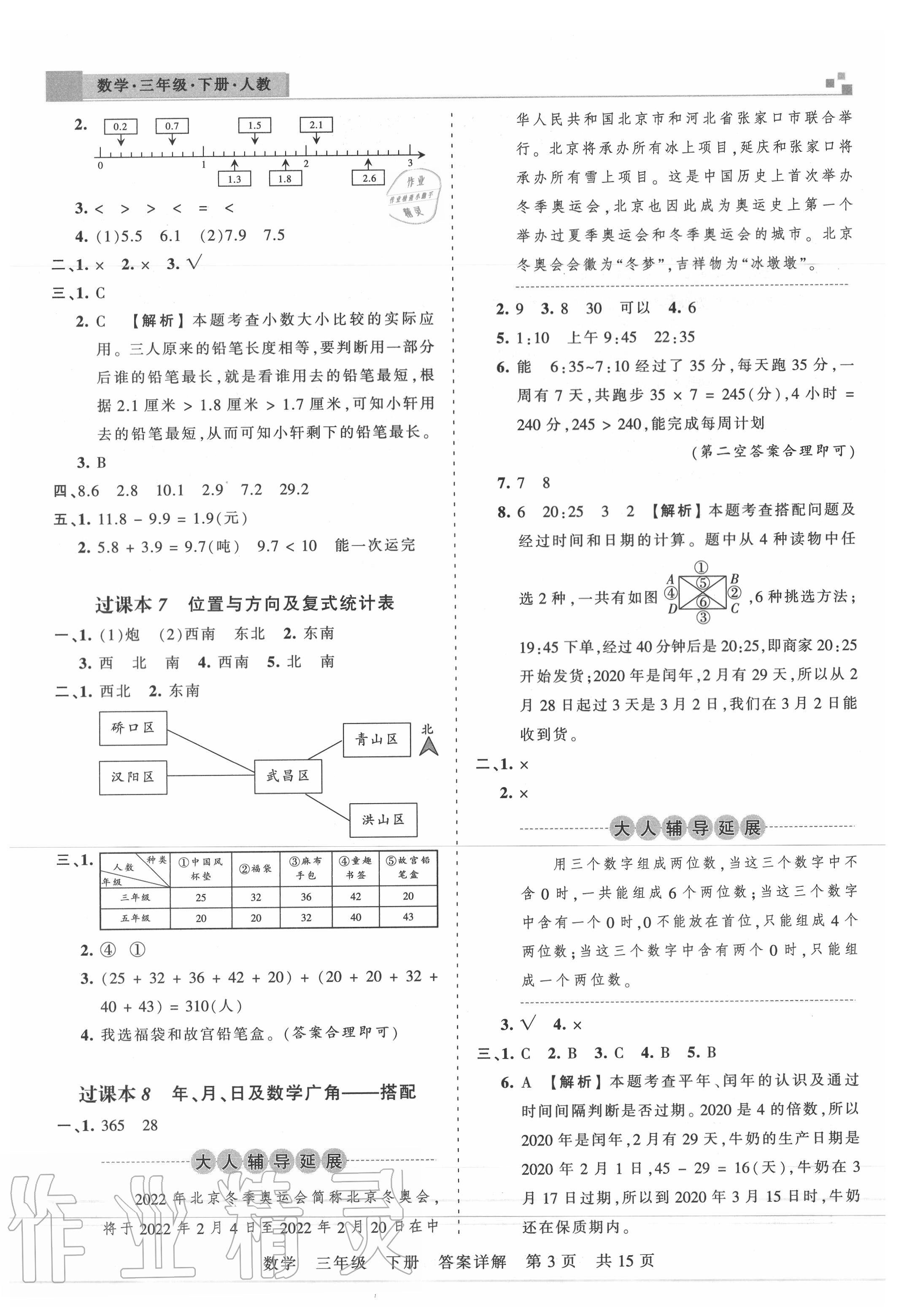 2020年王朝霞期末真题精编三年级数学下册人教版武汉专版 第4页