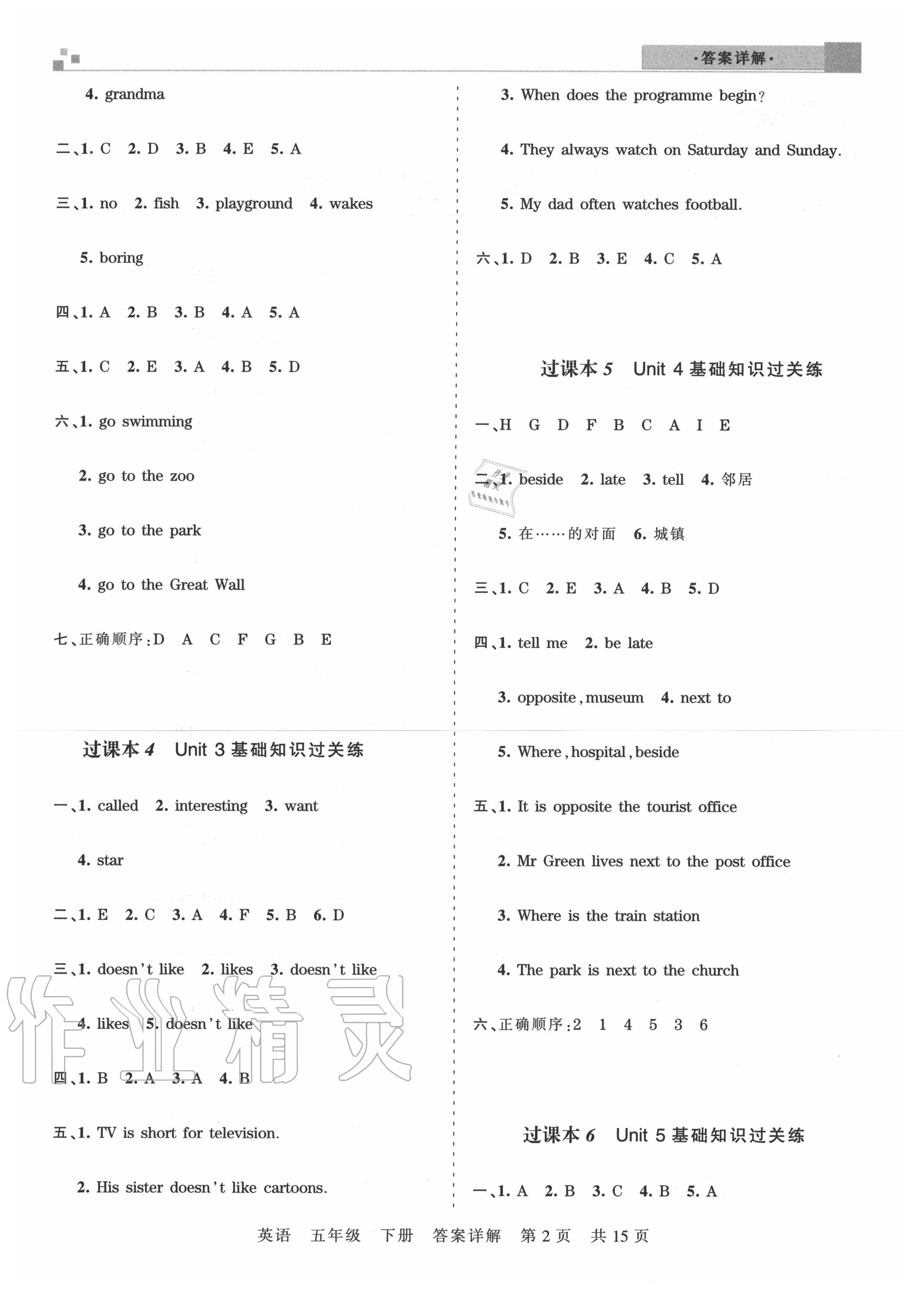 2020年王朝霞期末真題精編五年級(jí)英語(yǔ)下冊(cè)劍橋版武漢專版 第3頁(yè)