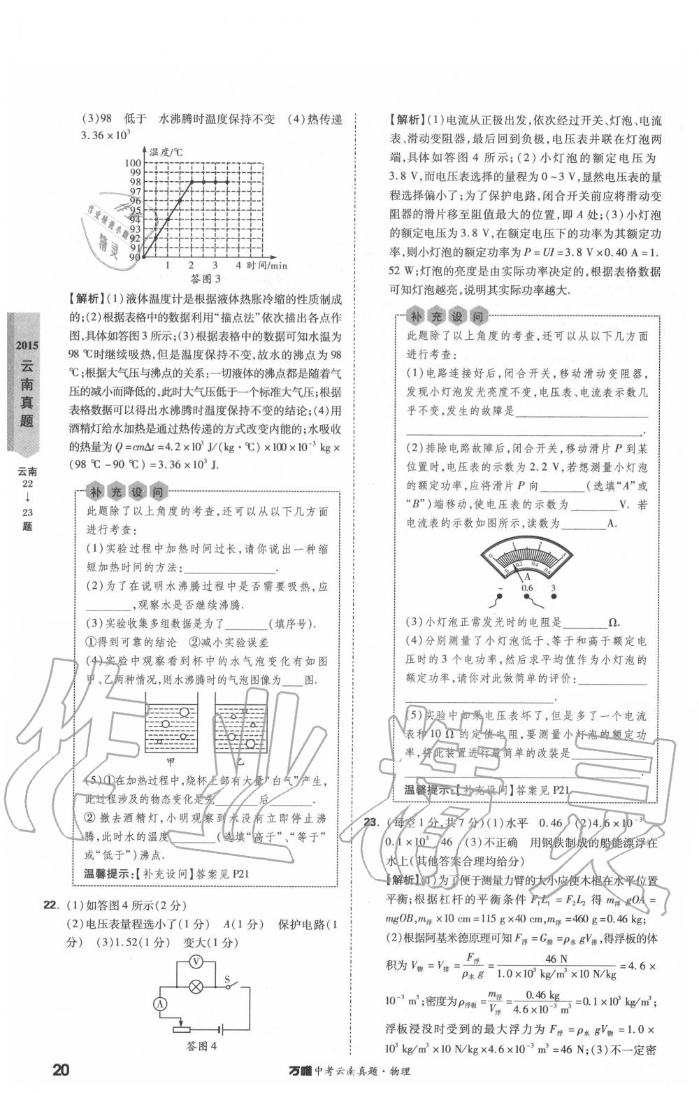 2020年萬唯中考云南真題物理 第20頁