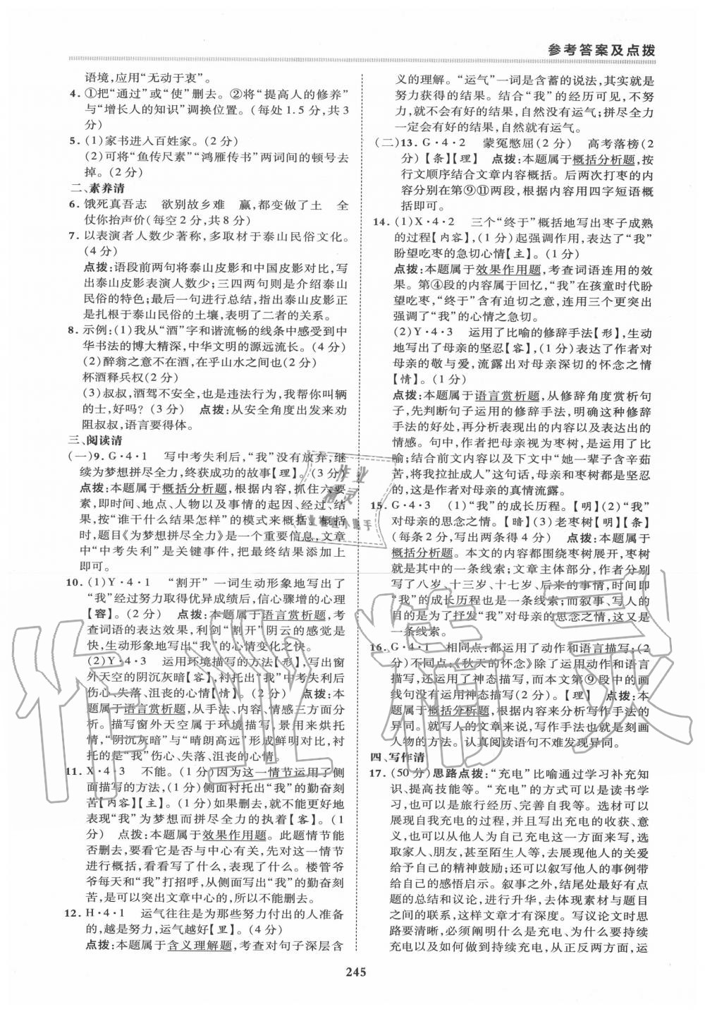 2019年綜合應(yīng)用創(chuàng)新題典中點(diǎn)九年級(jí)語(yǔ)文全一冊(cè)人教版 第19頁(yè)