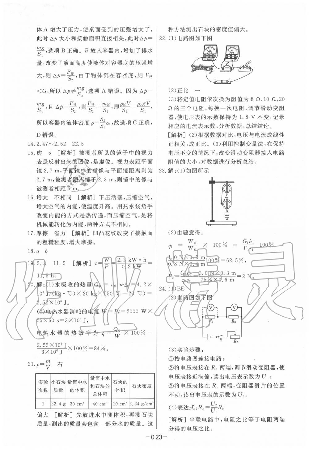 2020年中考模拟试题汇编物理 第23页