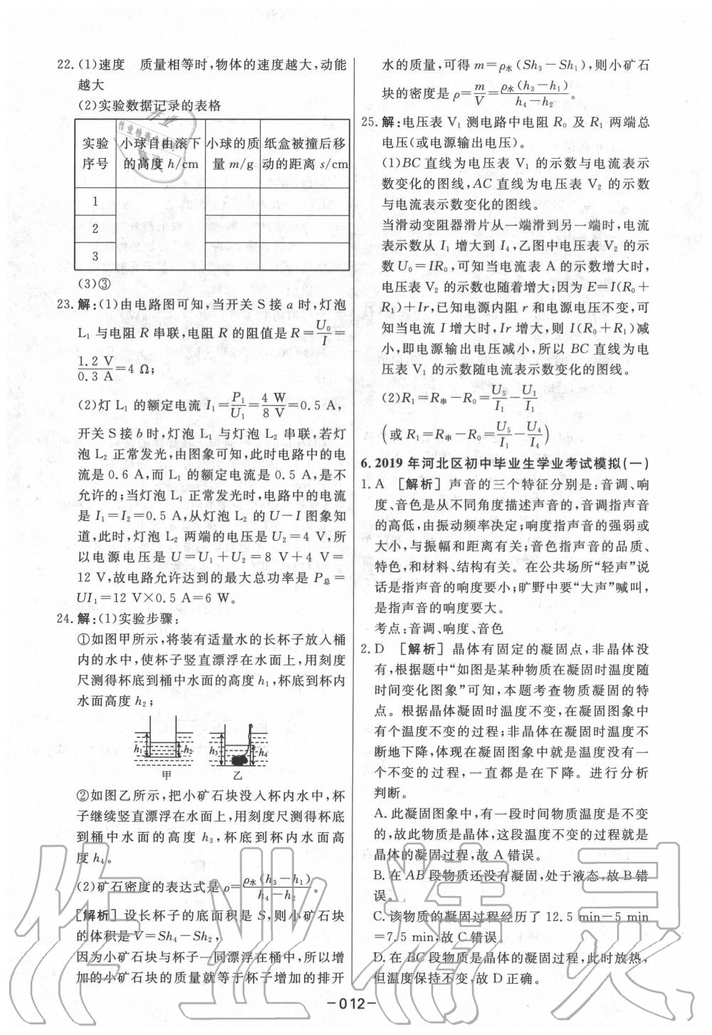 2020年中考模拟试题汇编物理 第12页