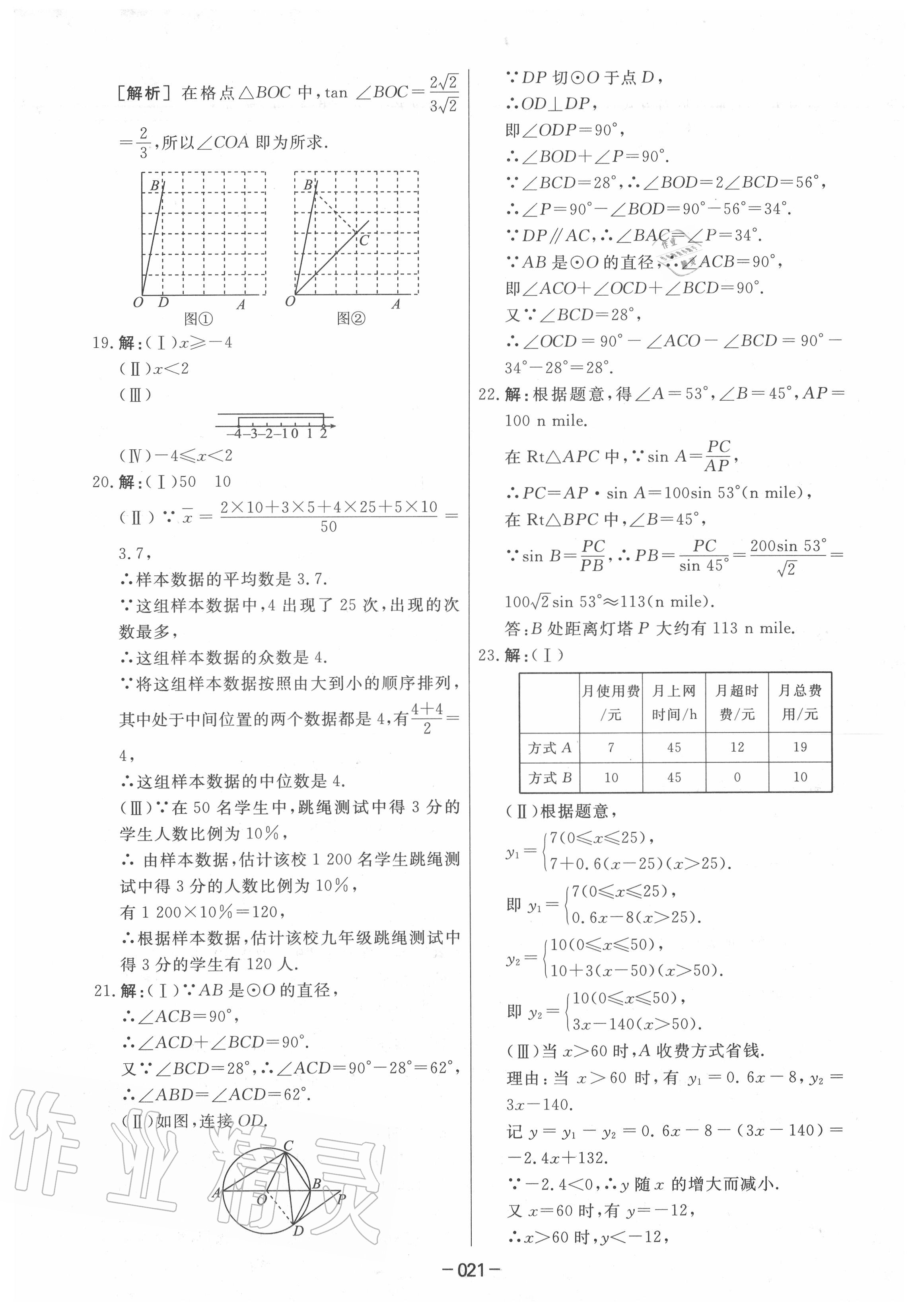 2020年中考模拟试题汇编数学 第21页