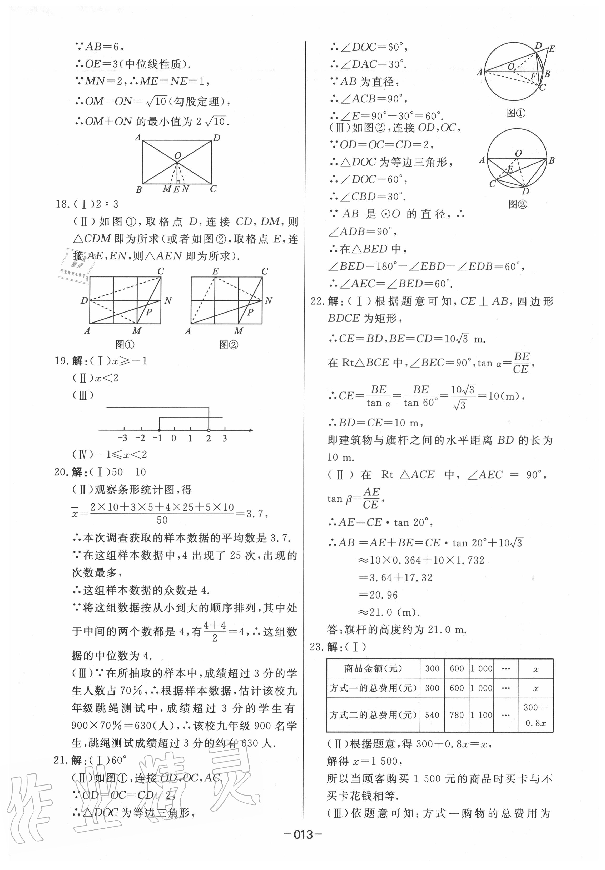 2020年中考模拟试题汇编数学 第13页