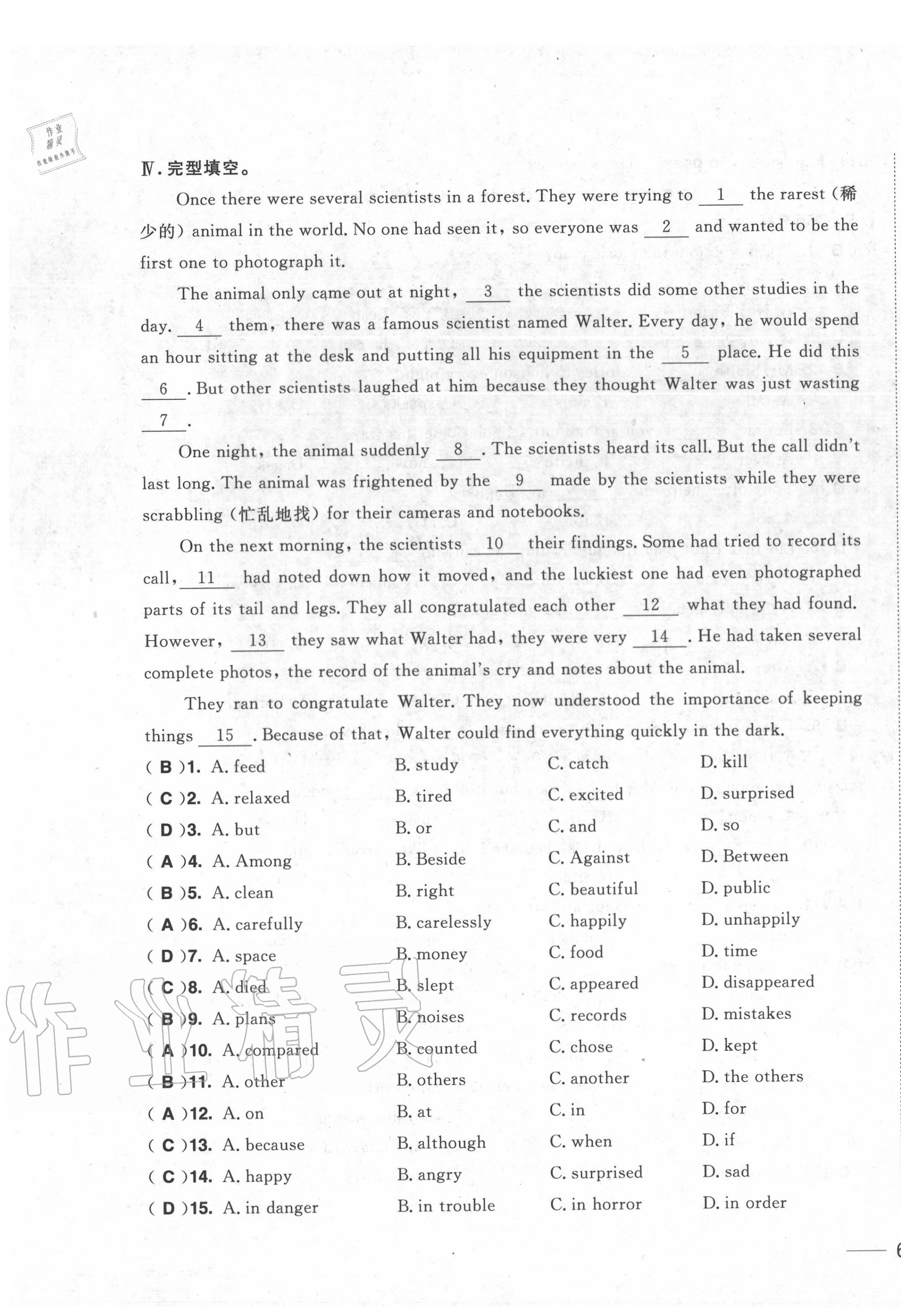 2020年中考1號(hào)中考總復(fù)習(xí)單元專(zhuān)項(xiàng)過(guò)關(guān)卷英語(yǔ) 第11頁(yè)