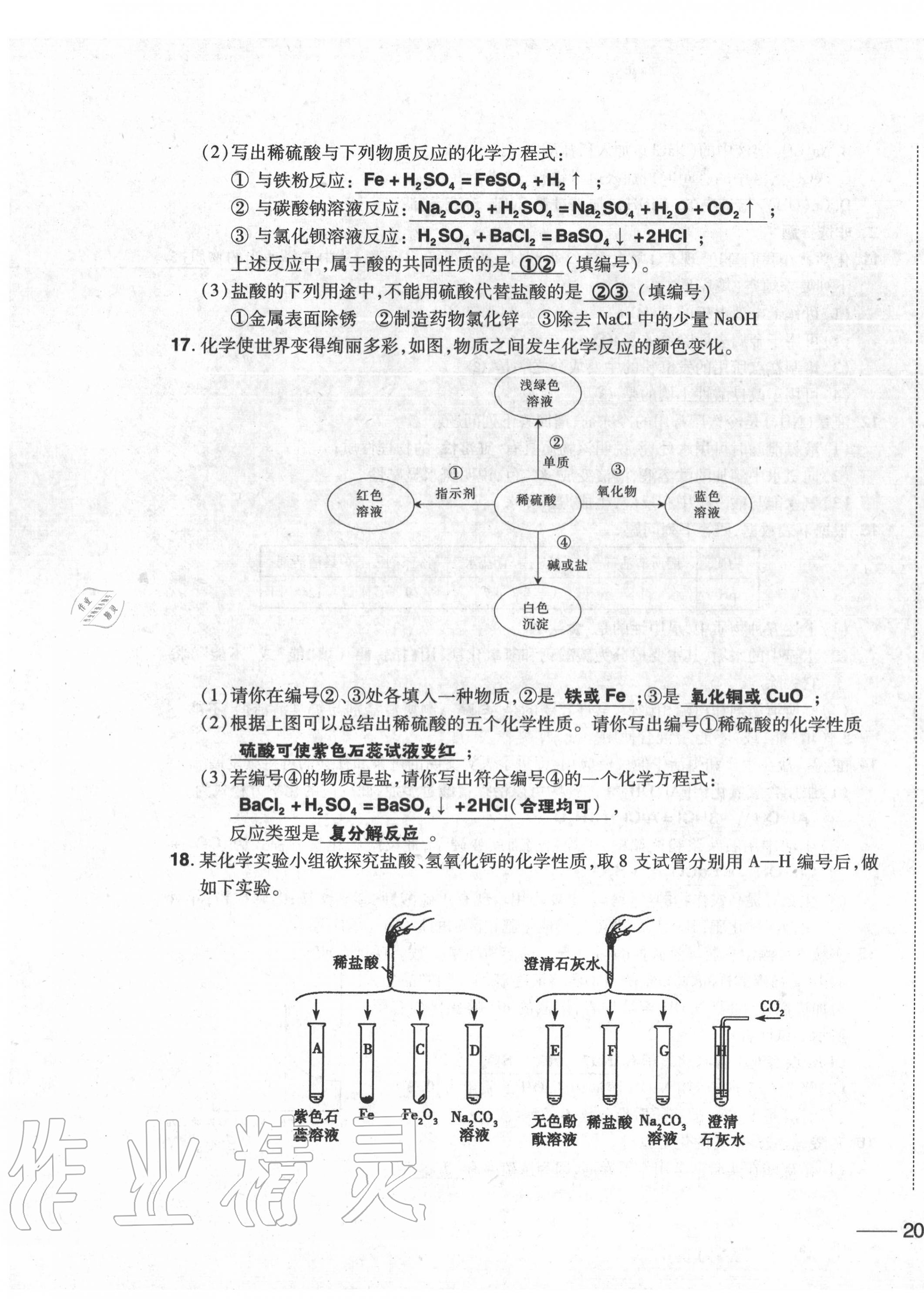 2020年中考1號中考總復(fù)習(xí)單元專項(xiàng)過關(guān)卷化學(xué) 第39頁
