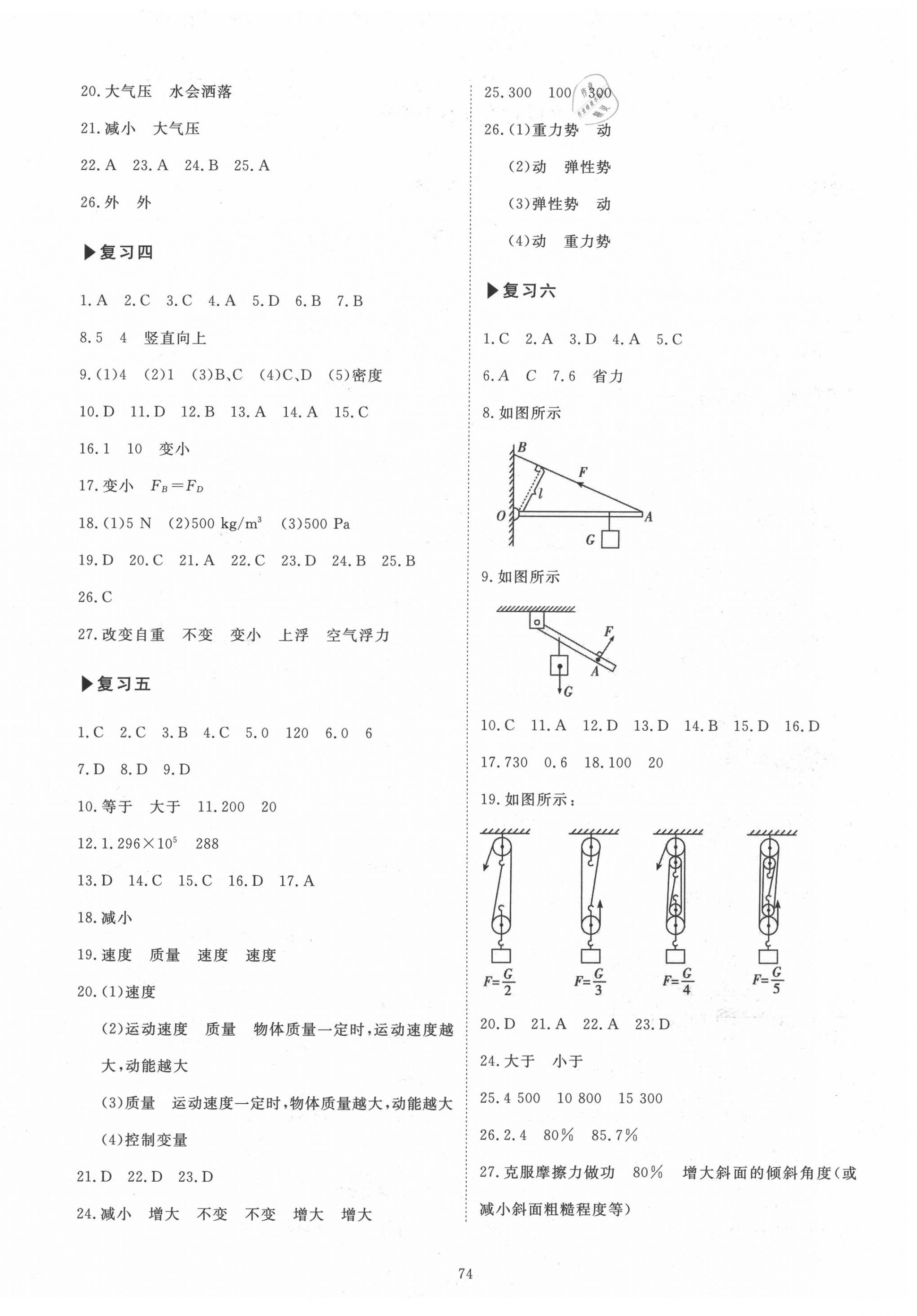 2020年期末復(fù)習(xí)沖刺卷100分八年級(jí)物理下冊人教版 第2頁