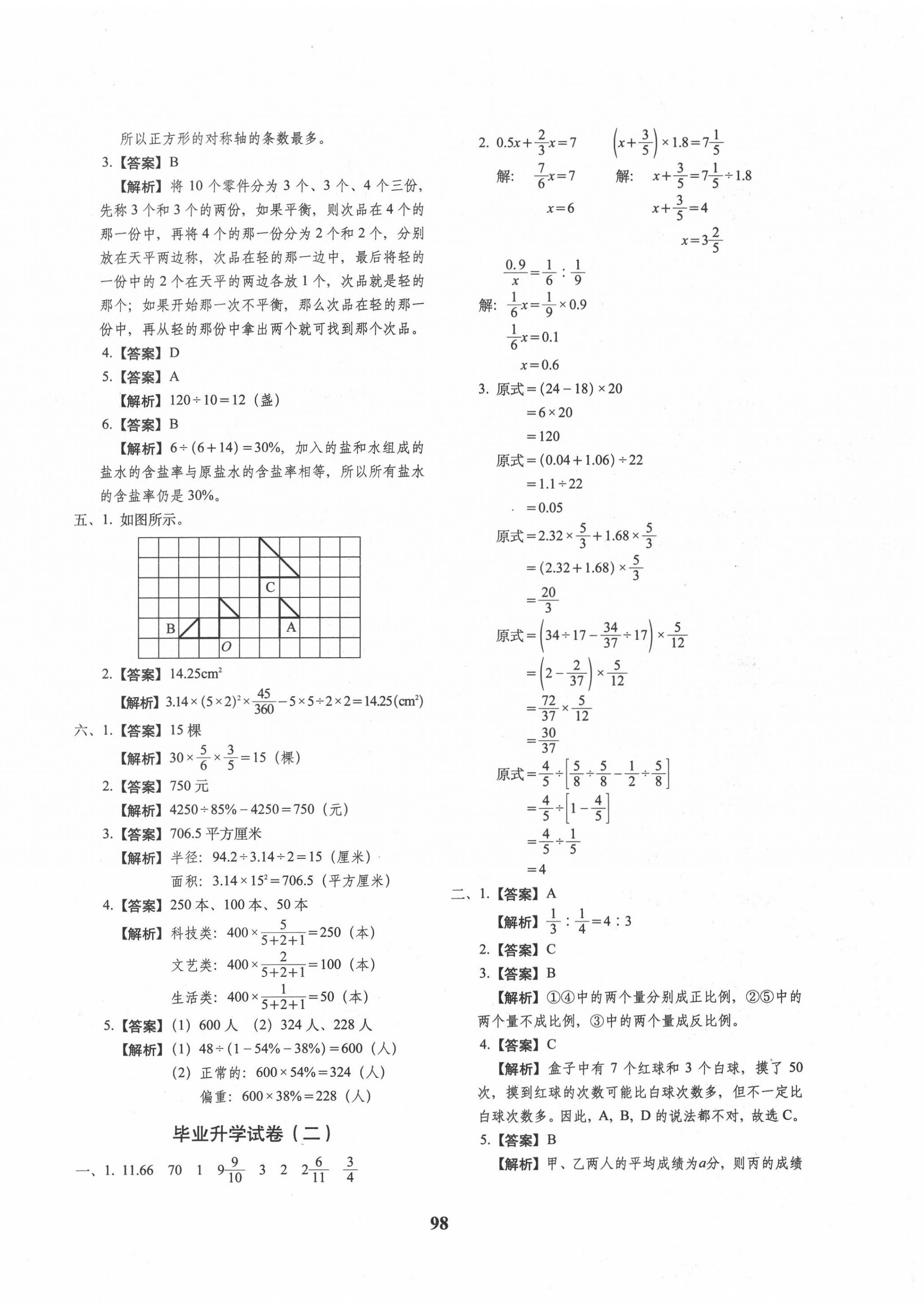 2020年68所名校图书小升初押题卷名校密题数学 第2页