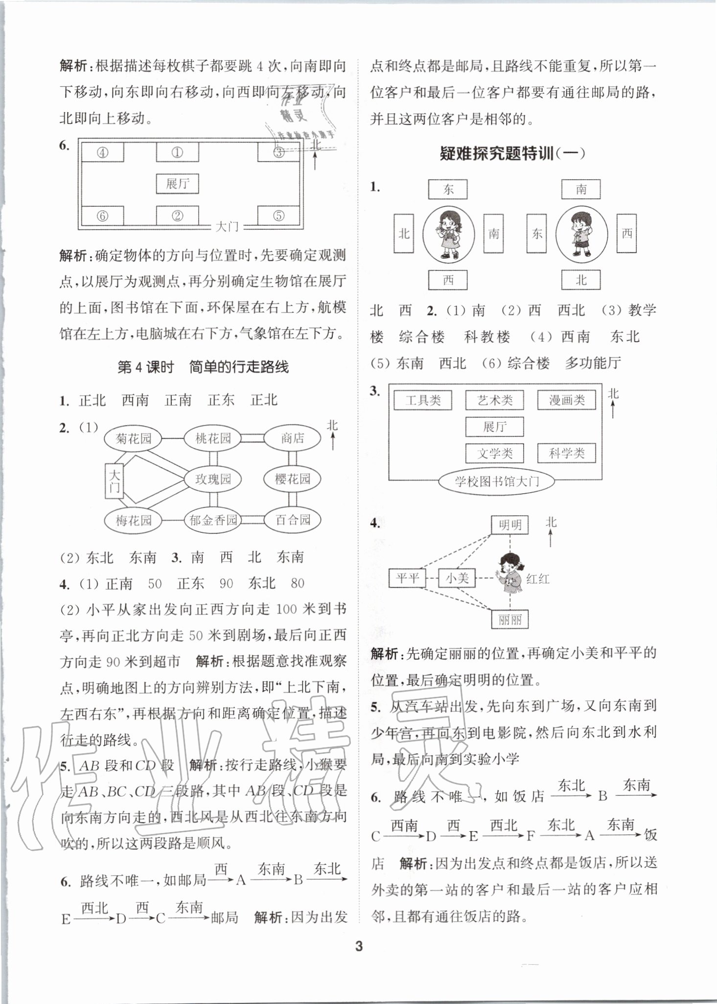 2020年拔尖特訓(xùn)三年級(jí)數(shù)學(xué)下冊(cè)人教版 參考答案第2頁(yè)