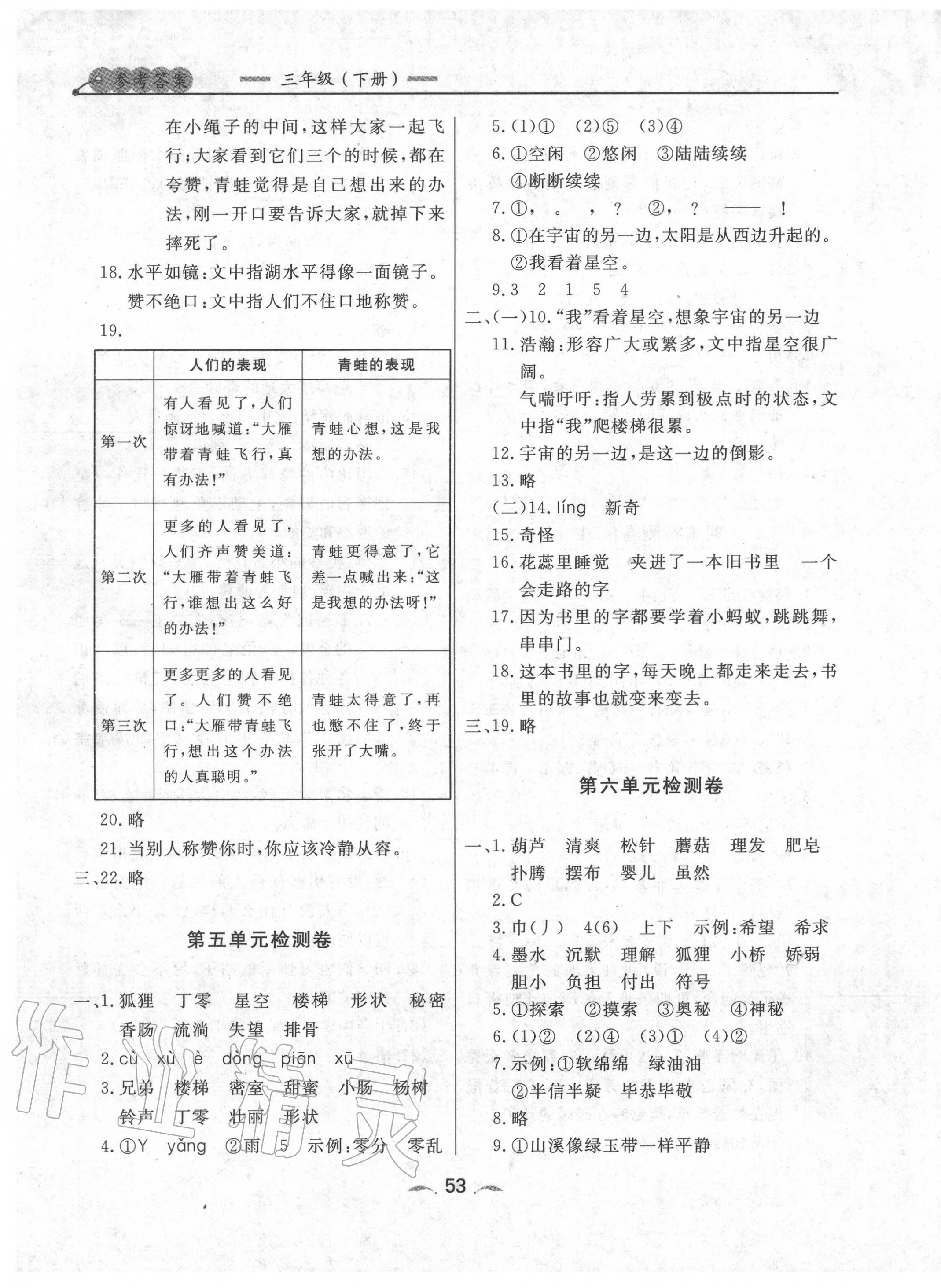 2020年點石成金金牌每課通三年級語文下冊人教版 第5頁