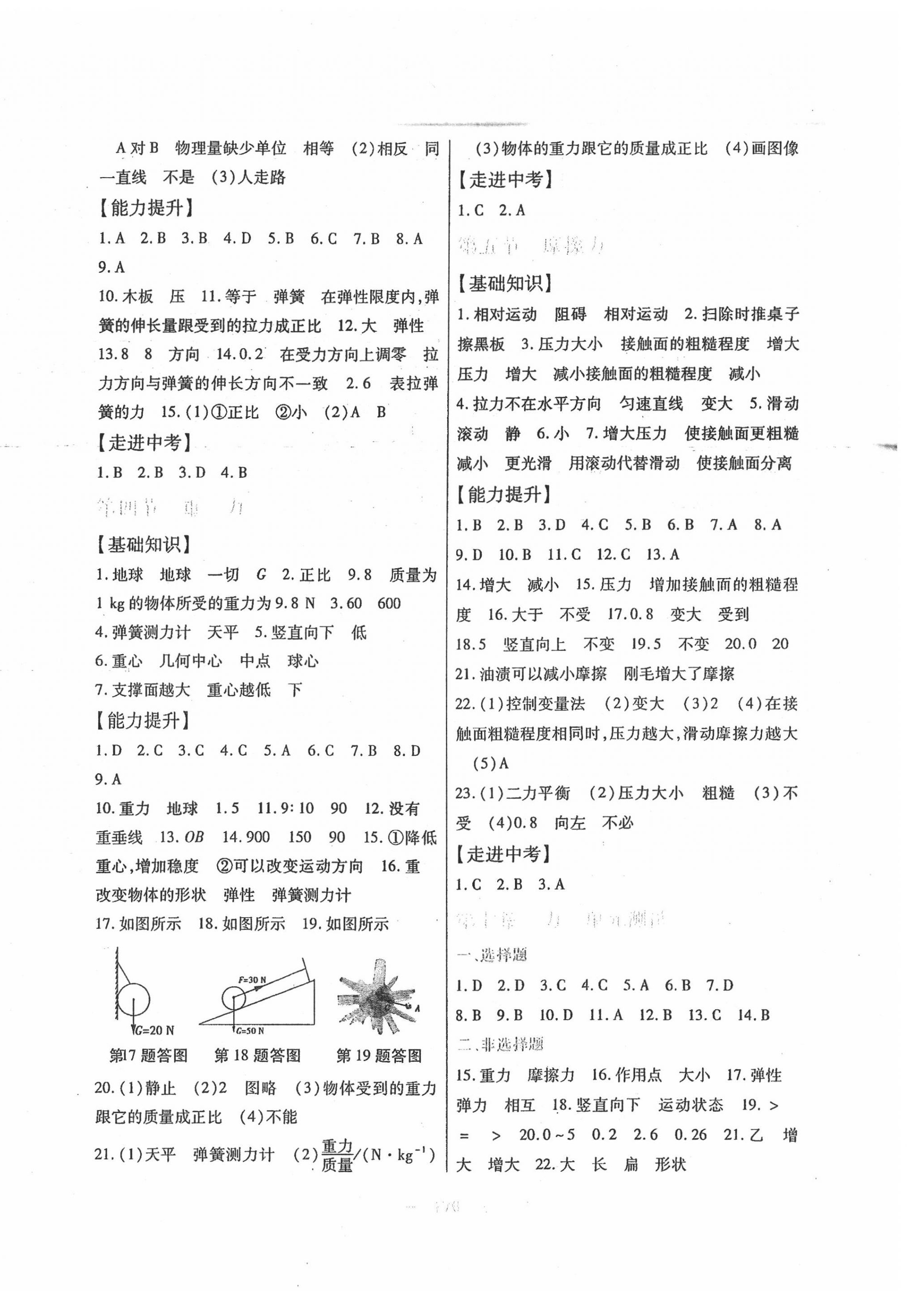 2020年精點(diǎn)精練同步訓(xùn)練與測(cè)試八年級(jí)物理下冊(cè)教科版 第2頁(yè)